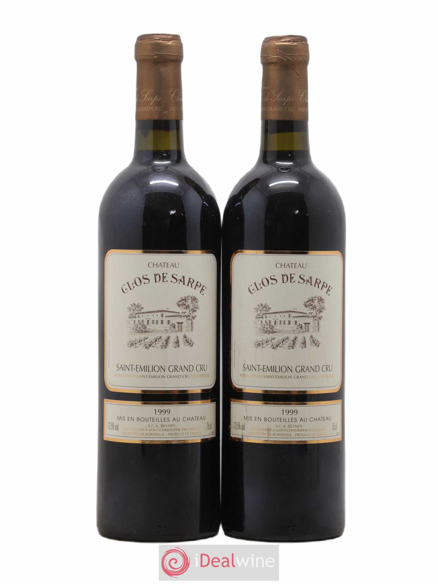 Clos de Sarpe Grand Cru Classé 1999 - Lot de 2 bouteilles - 0