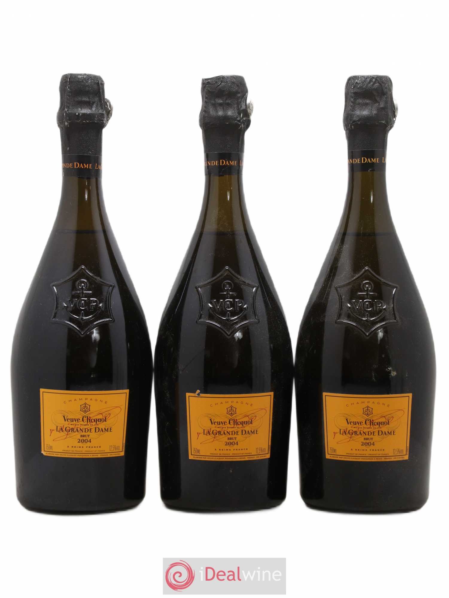 La Grande Dame Veuve Clicquot 2004 - Lot de 3 bouteilles - 0