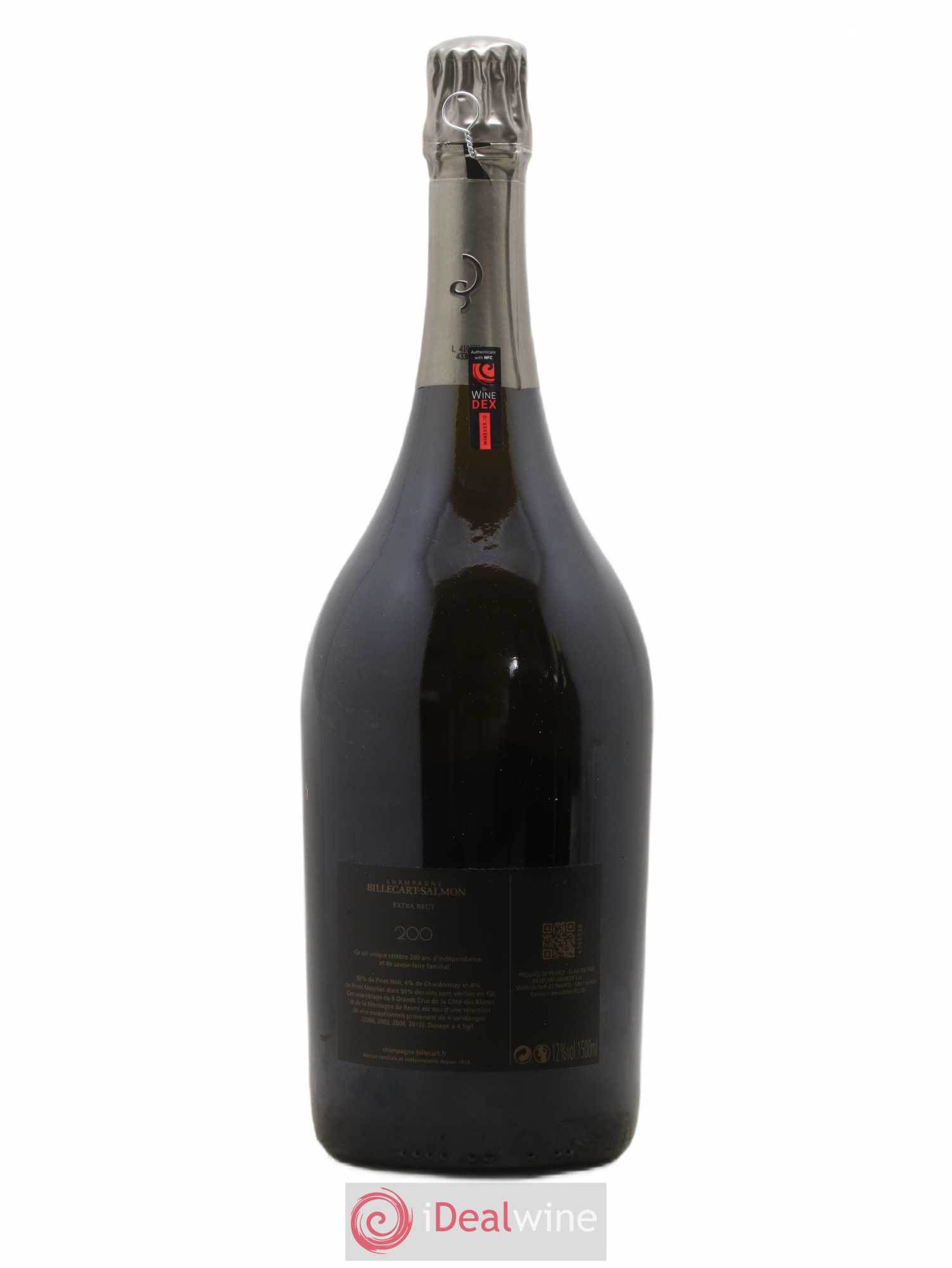 Cuvée 200 Extra-Brut Billecart-Salmon - Lot de 1 magnum - 1