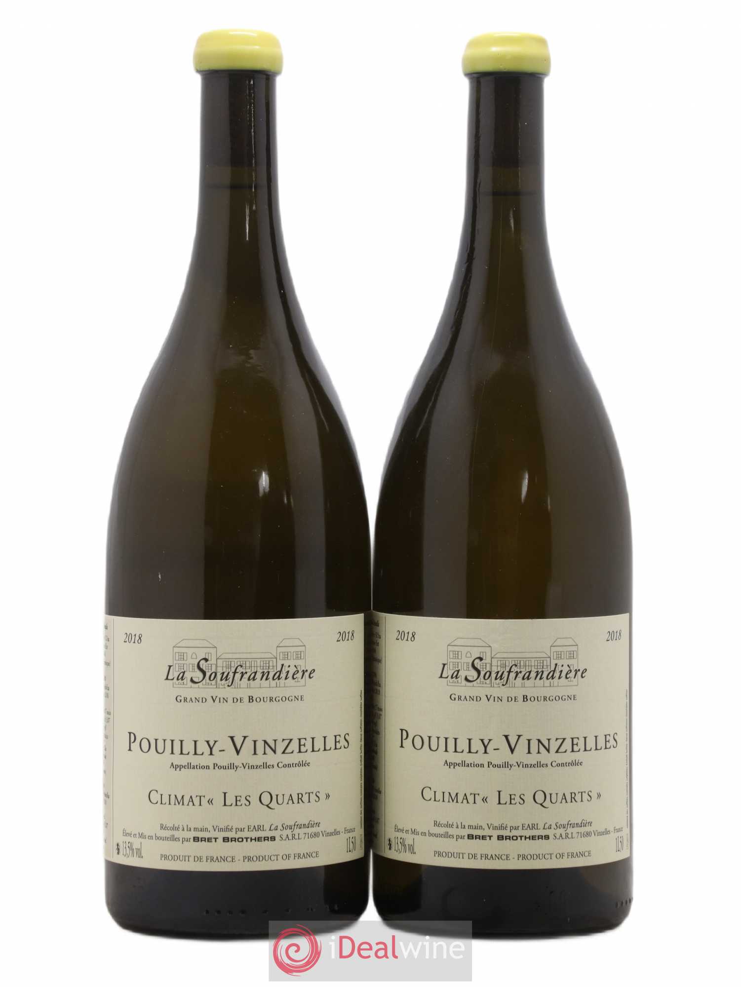 Pouilly-Vinzelles Les Quarts La Soufrandière - Bret Brothers 2018 - Lot de 2 magnums - 0