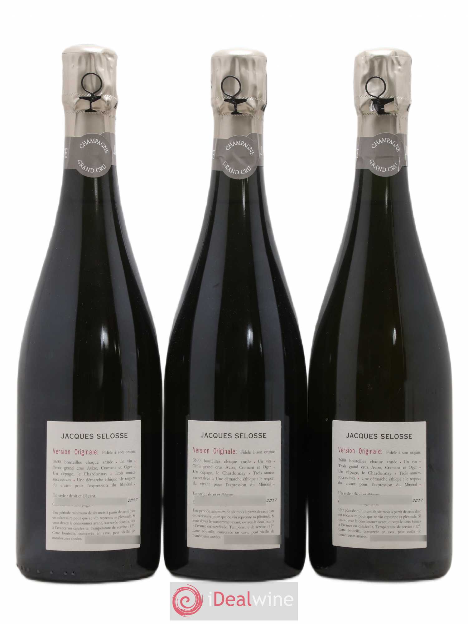Version Originale Jacques Selosse - Lot de 3 bouteilles - 1
