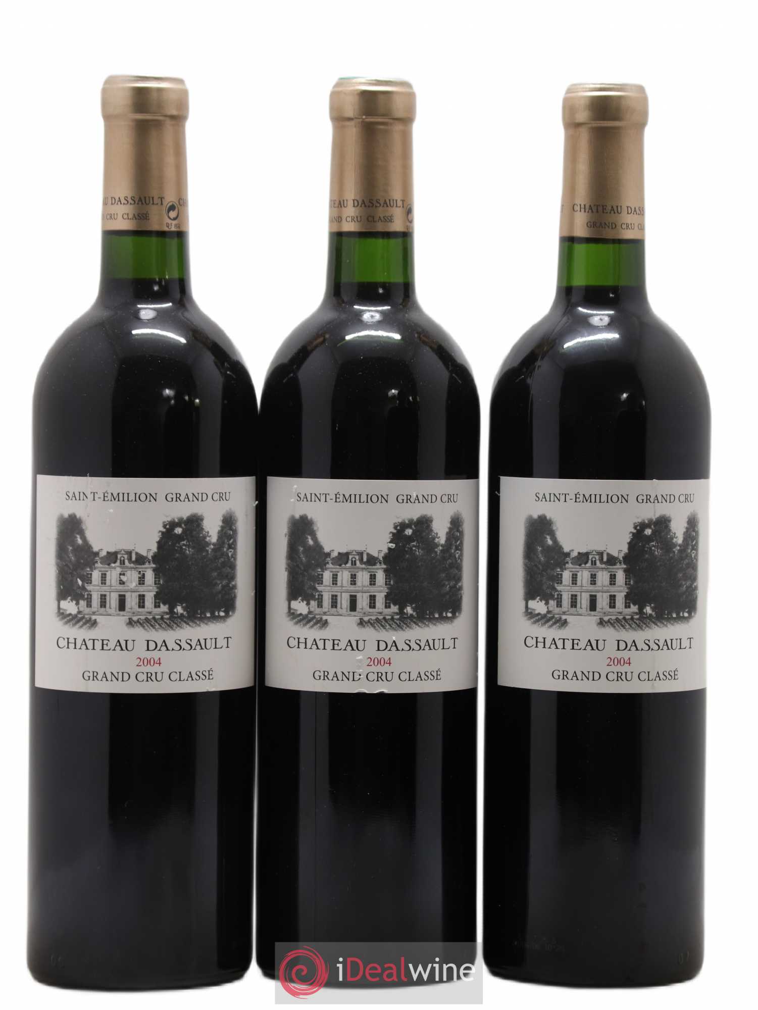 Château Dassault Grand Cru Classé 2004 - Lot de 3 bouteilles - 0