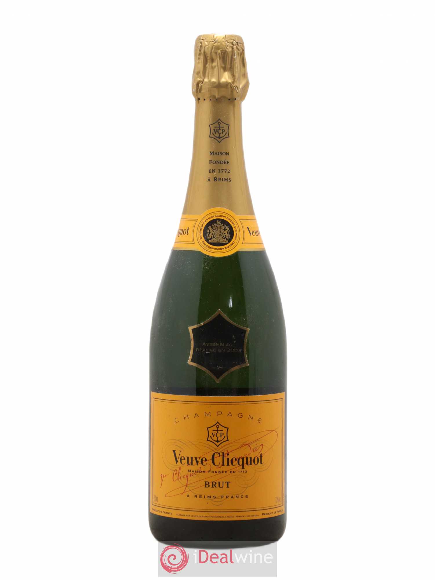 Carte Jaune Brut Veuve Clicquot Assemblage en 2003 - Lot de 1 bouteille - 0