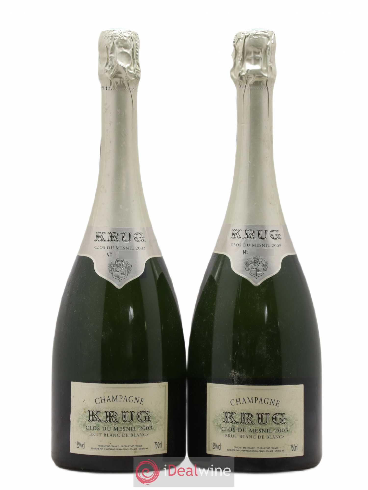 Clos du Mesnil Krug 2003 - Lot de 2 bouteilles - 0