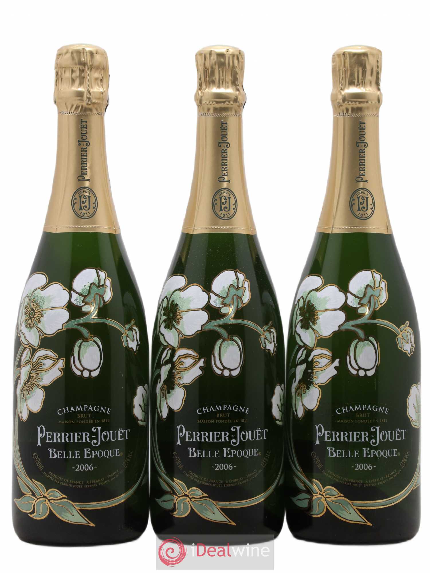 Cuvée Belle Epoque Brut Perrier-Jouët 2006 - Lot de 3 bouteilles - 0