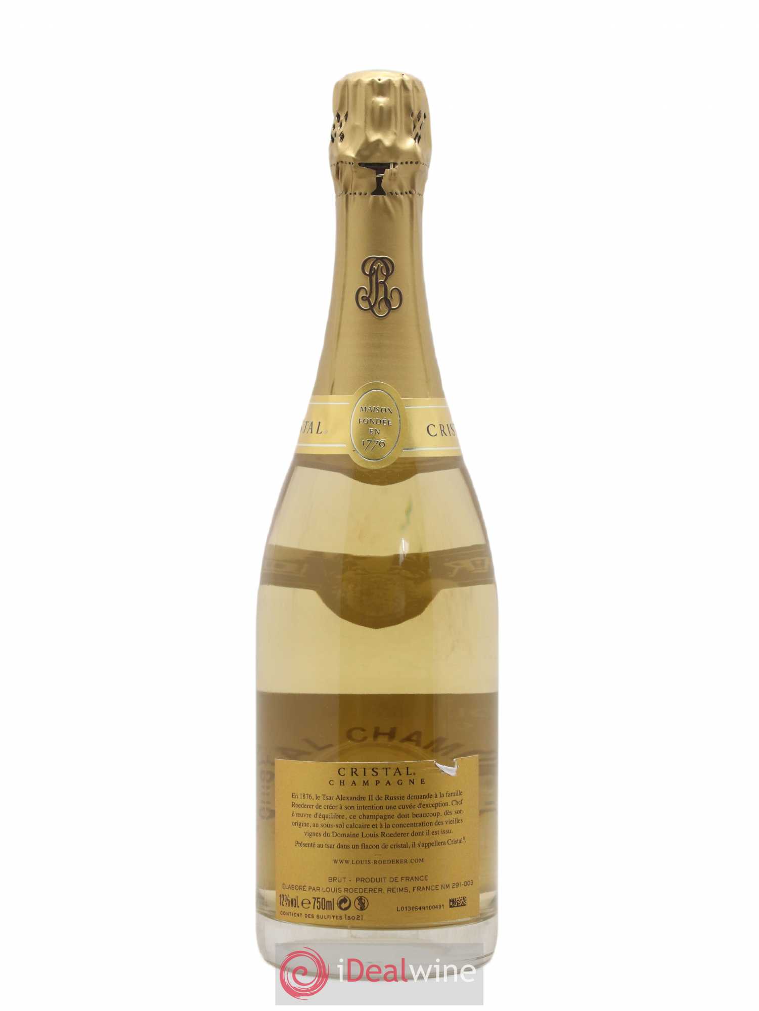 Cristal Louis Roederer 2008 - Lot de 1 bouteille - 1