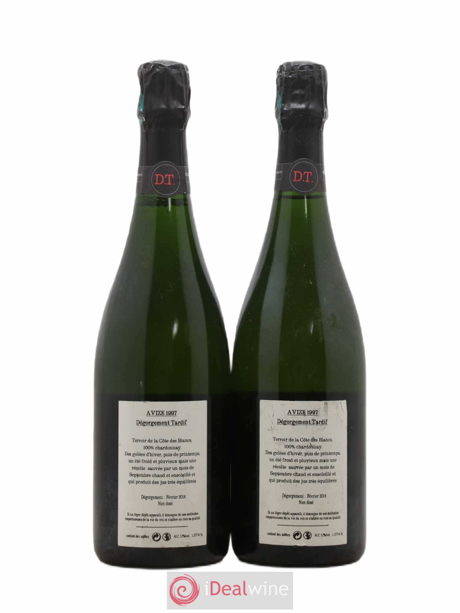 Dégorgement Tardif Jacquesson 1997 - Lot of 2 bottles - 1