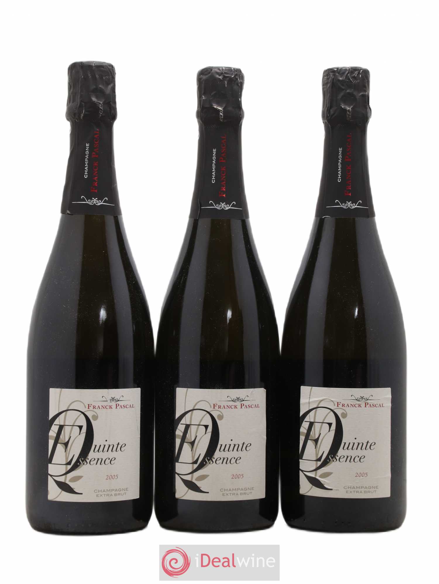 Quinte Essence Blanc de Noirs Extra-Brut Franck Pascal 2005 - Lot de 3 bouteilles - 0