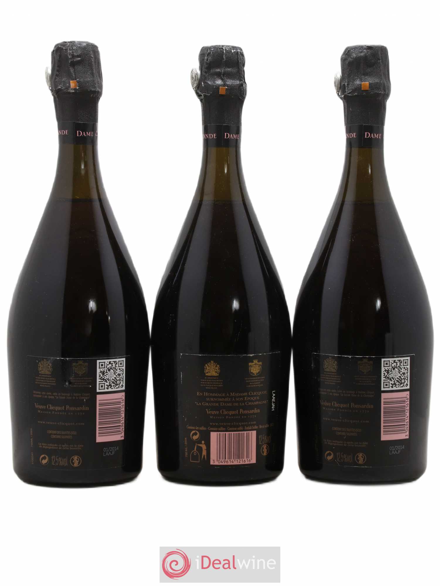 La Grande Dame Veuve Clicquot 2004 - Lot of 3 bottles - 1