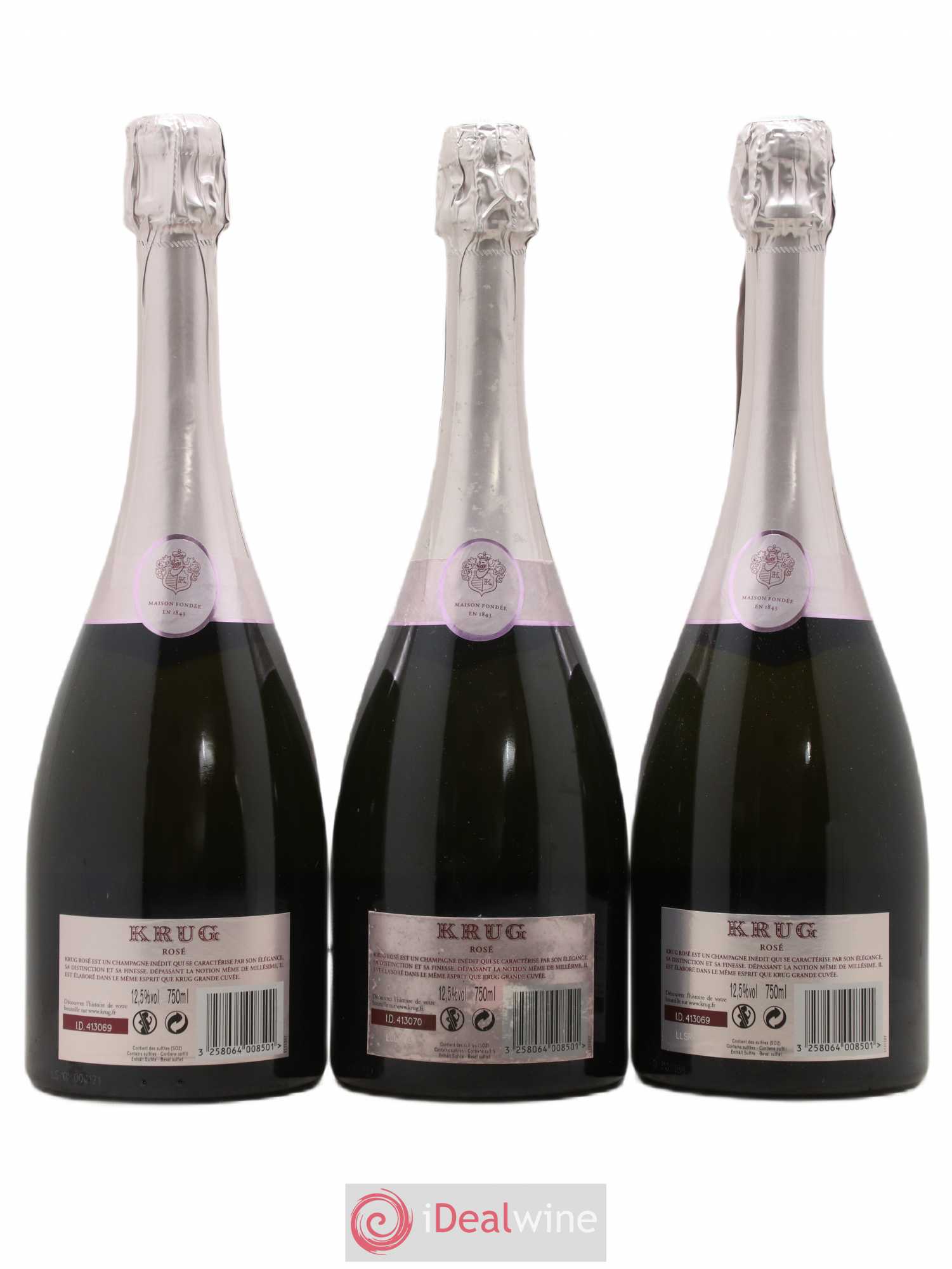 Rosé Brut Krug 19ème édition - Lot de 3 bouteilles - 1