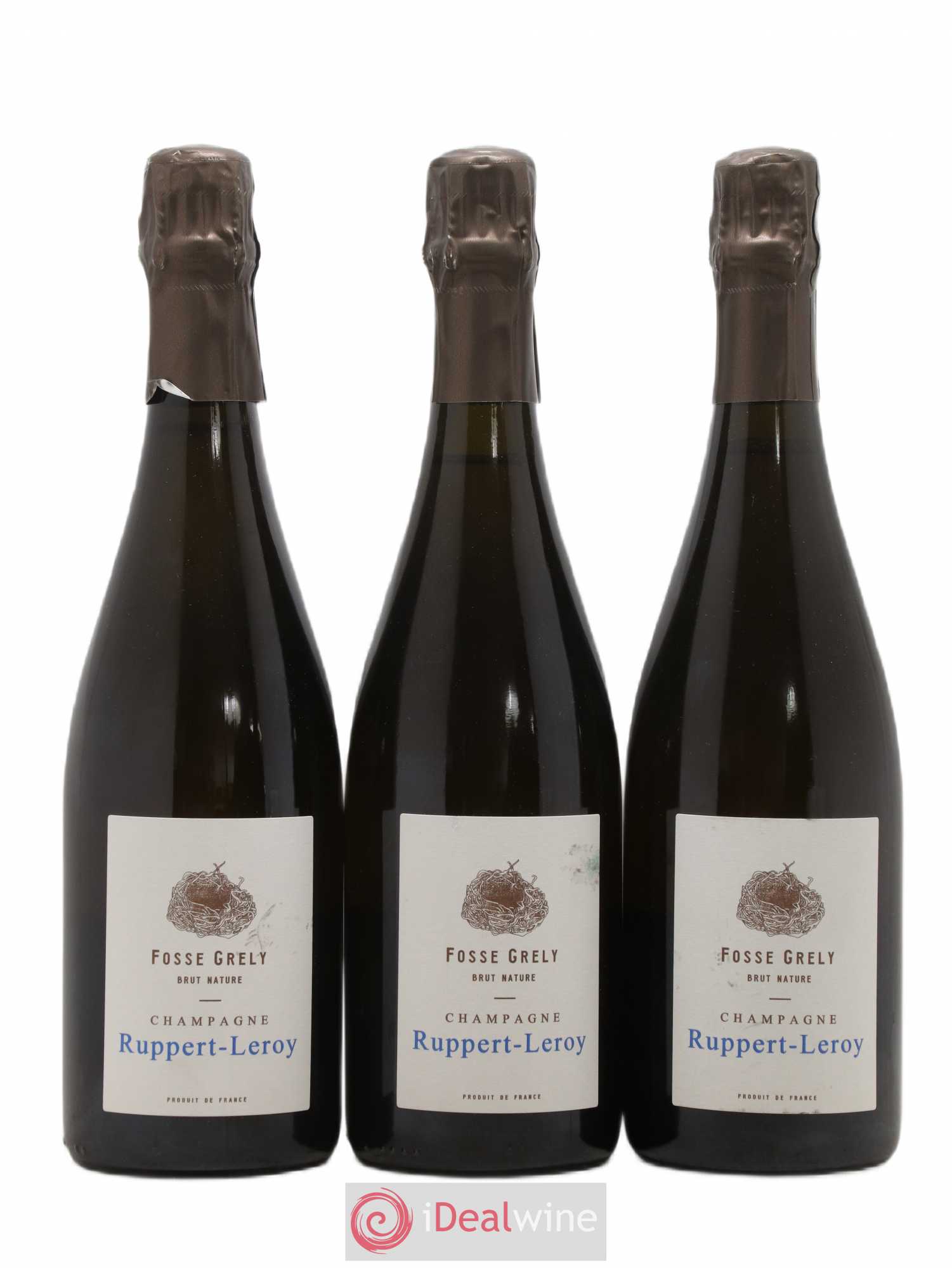 Fosse-Grely Brut Nature Ruppert-Leroy 2017 - Lot de 3 bouteilles - 0