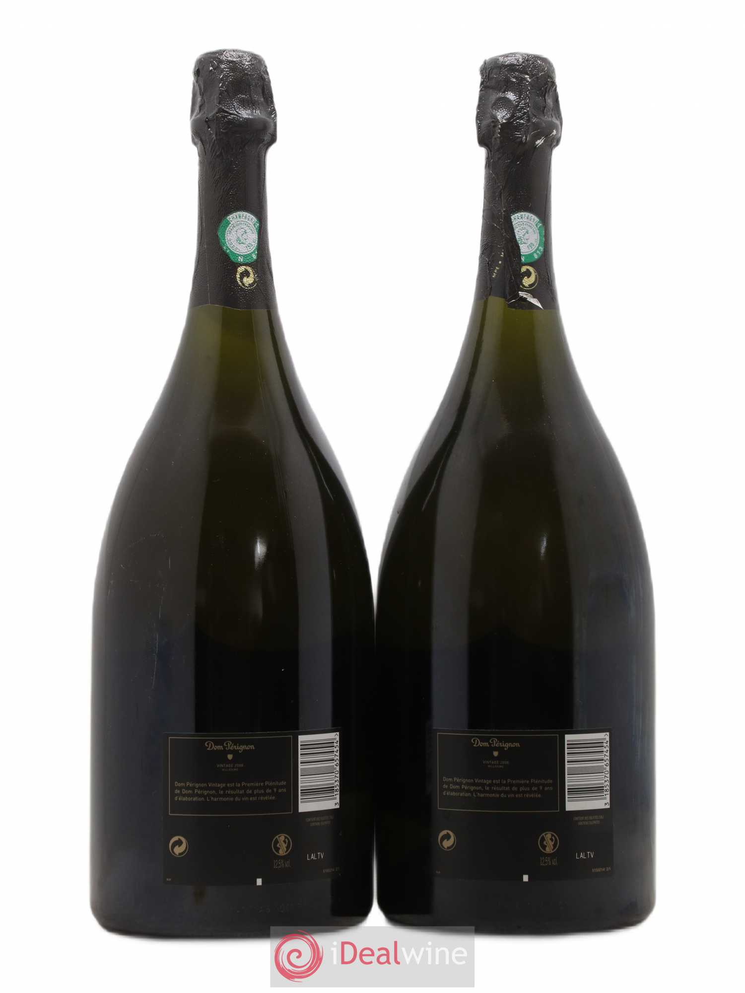 Brut Dom Pérignon 2008 - Lot de 2 magnums - 1