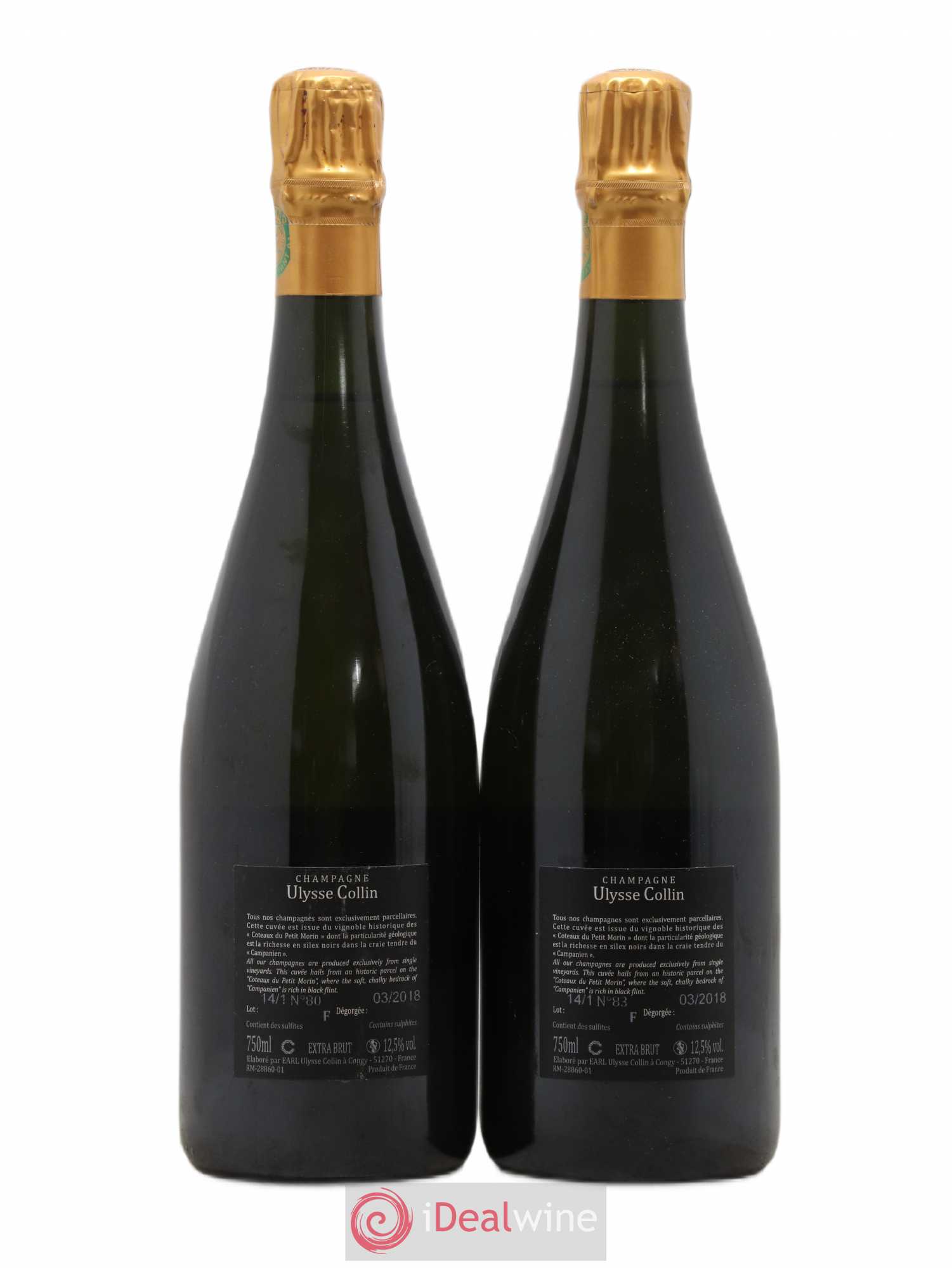 Les Pierrières Blancs de Blancs Extra-Brut Ulysse Collin - Lot de 2 bouteilles - 1