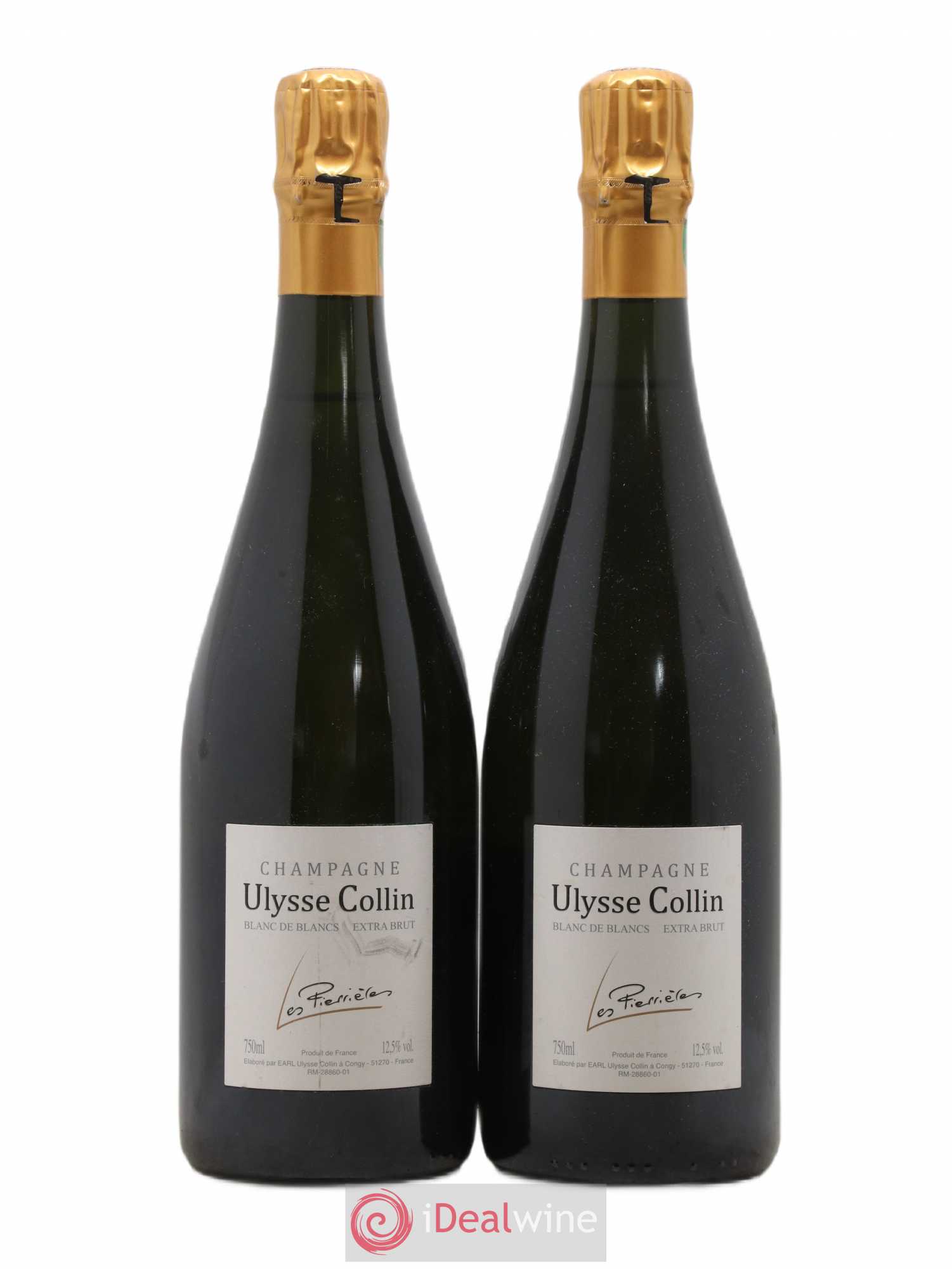 Les Pierrières Blancs de Blancs Extra-Brut Ulysse Collin - Lot de 2 bouteilles - 0