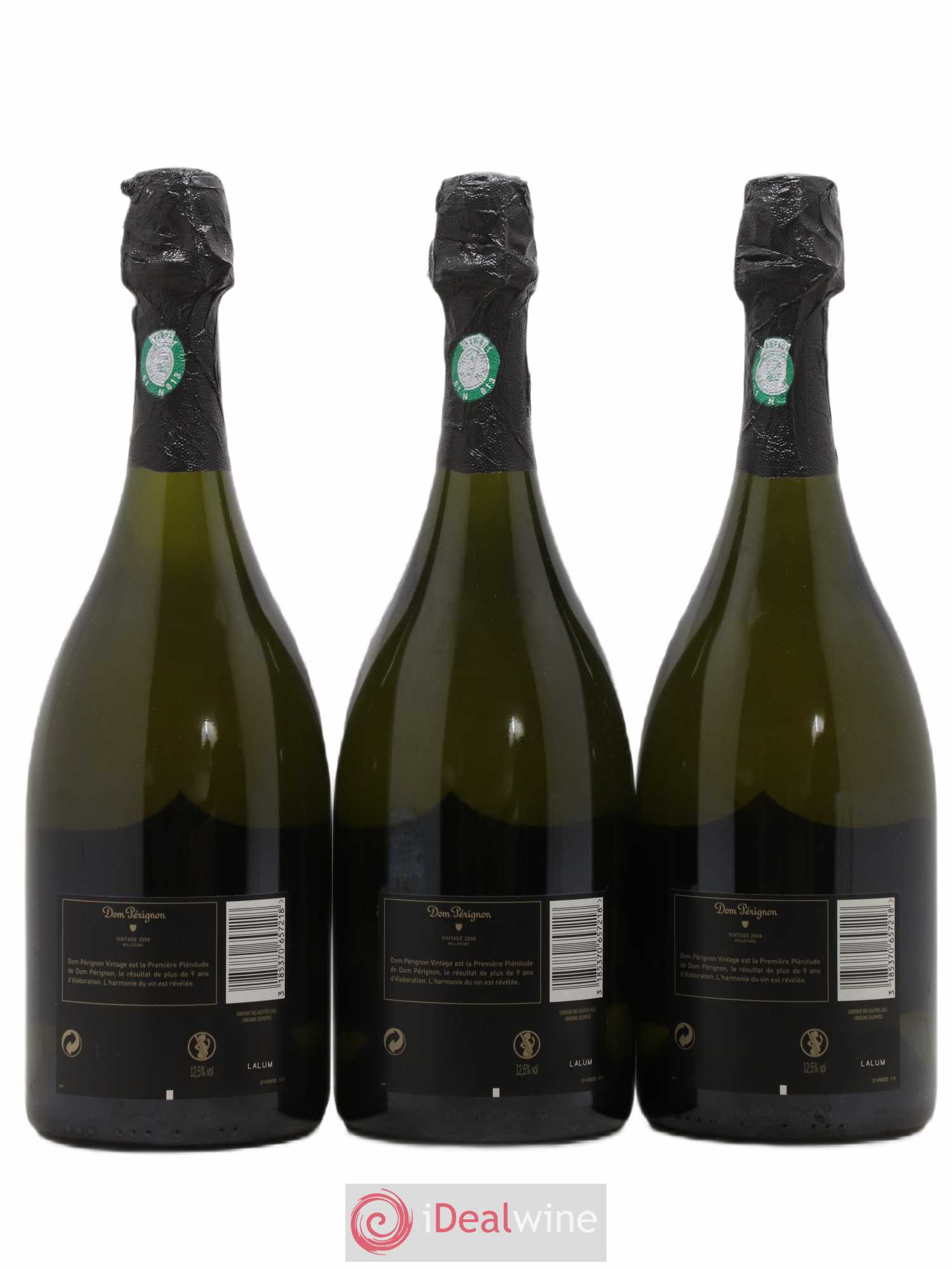 Brut Dom Pérignon 2008 - Lot de 3 bouteilles - 1
