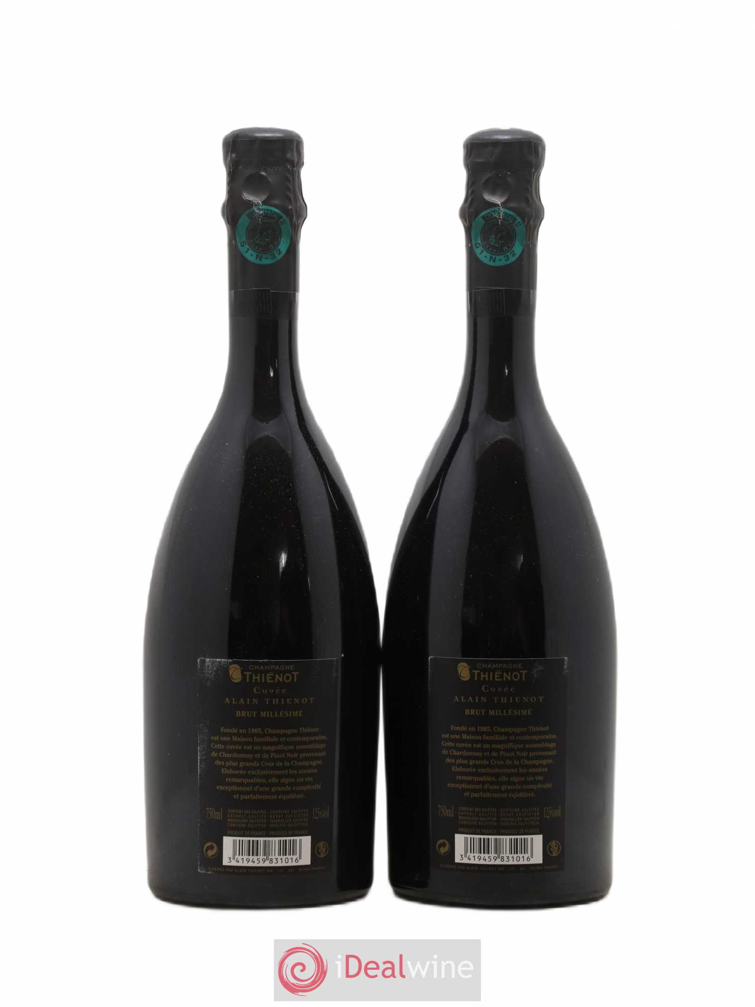 Champagne Thienot Cuvée Alain Thienot 2007 - Posten von 2 Flaschen - 1
