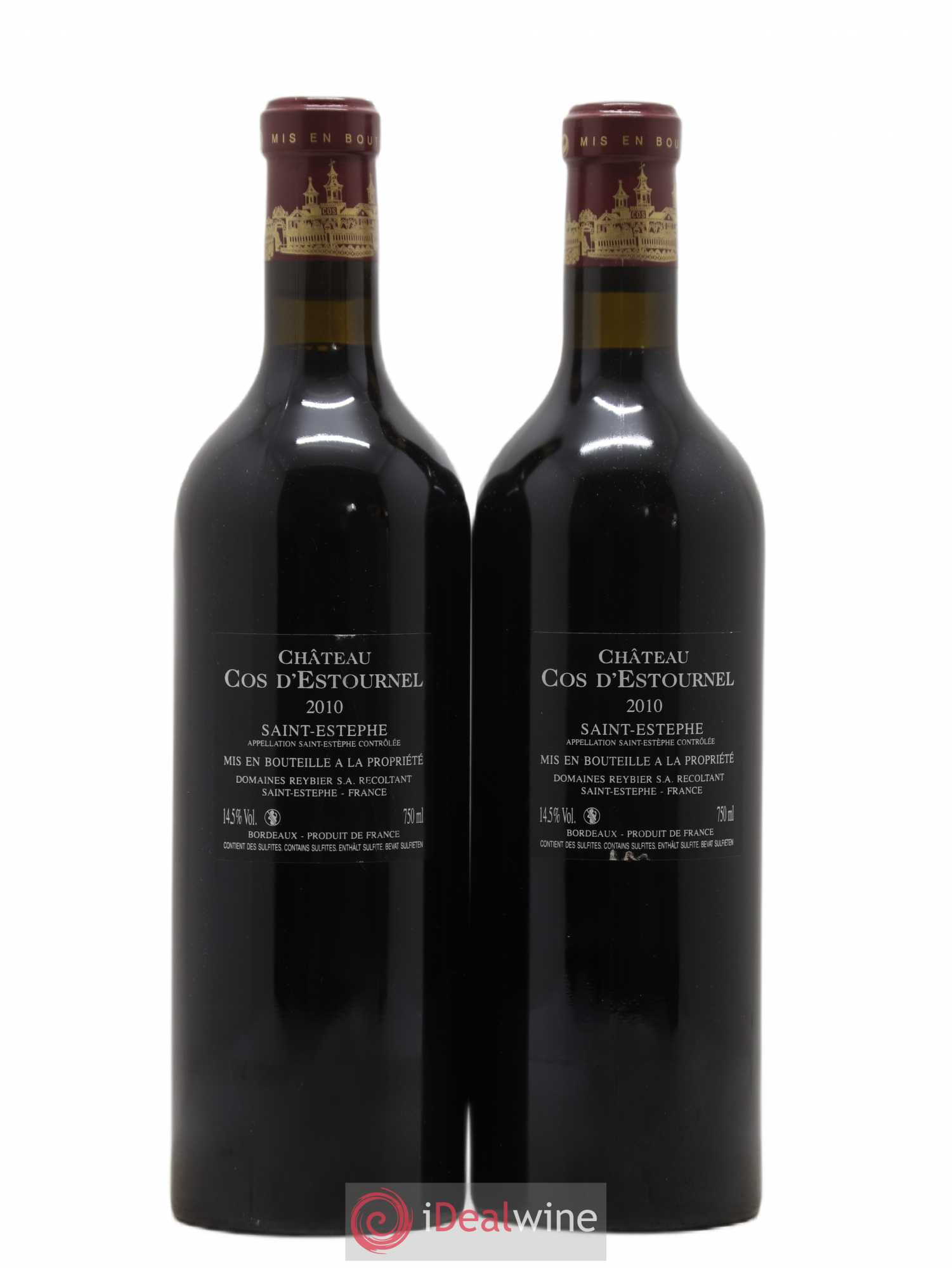 Cos d'Estournel 2ème Grand Cru Classé 2010 - Lot de 2 bouteilles - 1