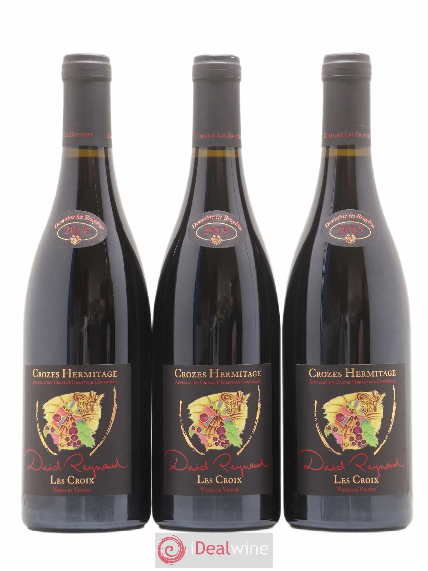 Crozes-Hermitage Les Croix Vieilles Vignes Reynaud 2015 - Posten von 3 Flaschen - 0