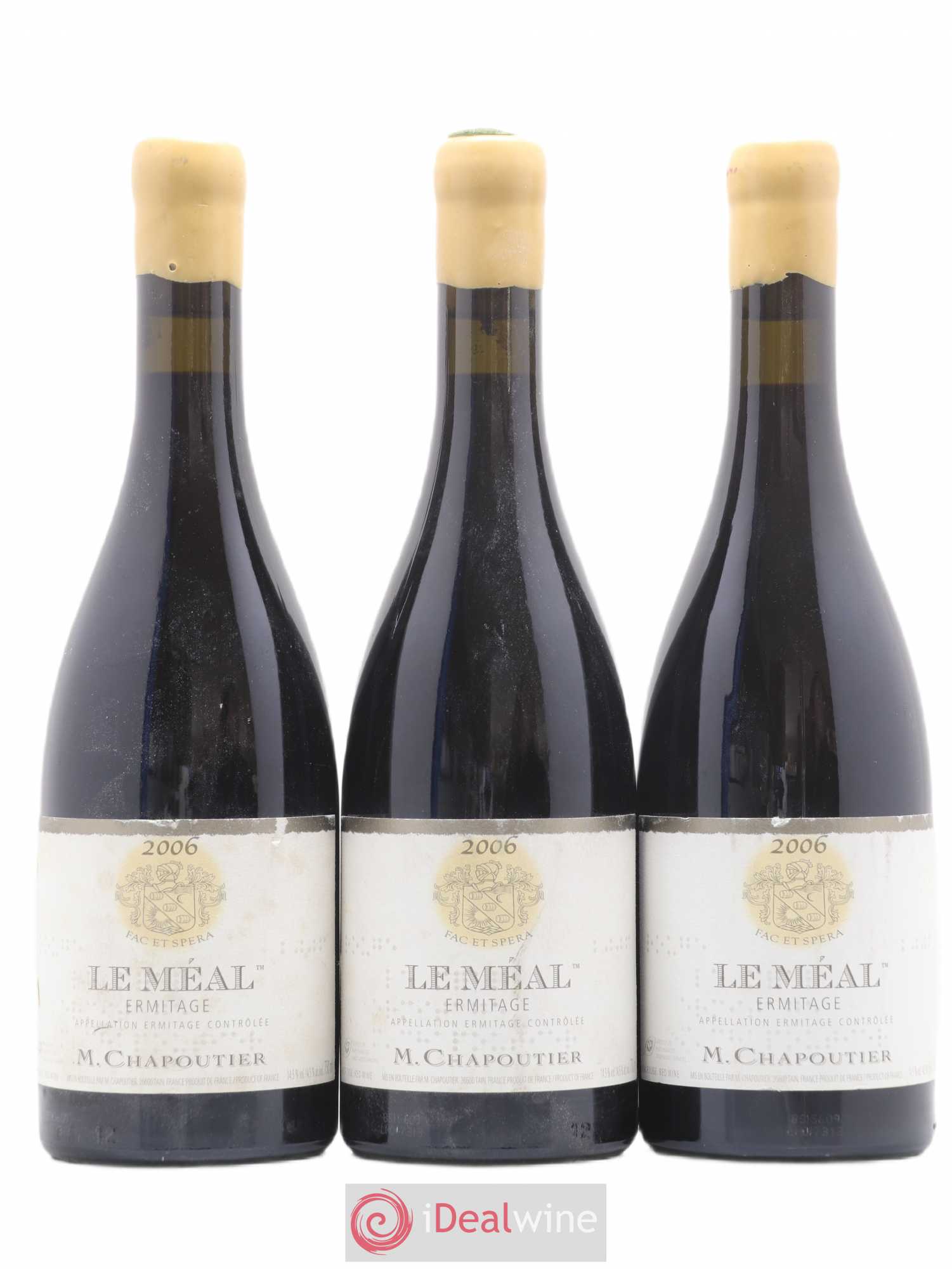 Hermitage Ermitage Le Méal Chapoutier 2006 - Lot de 3 bouteilles - 0