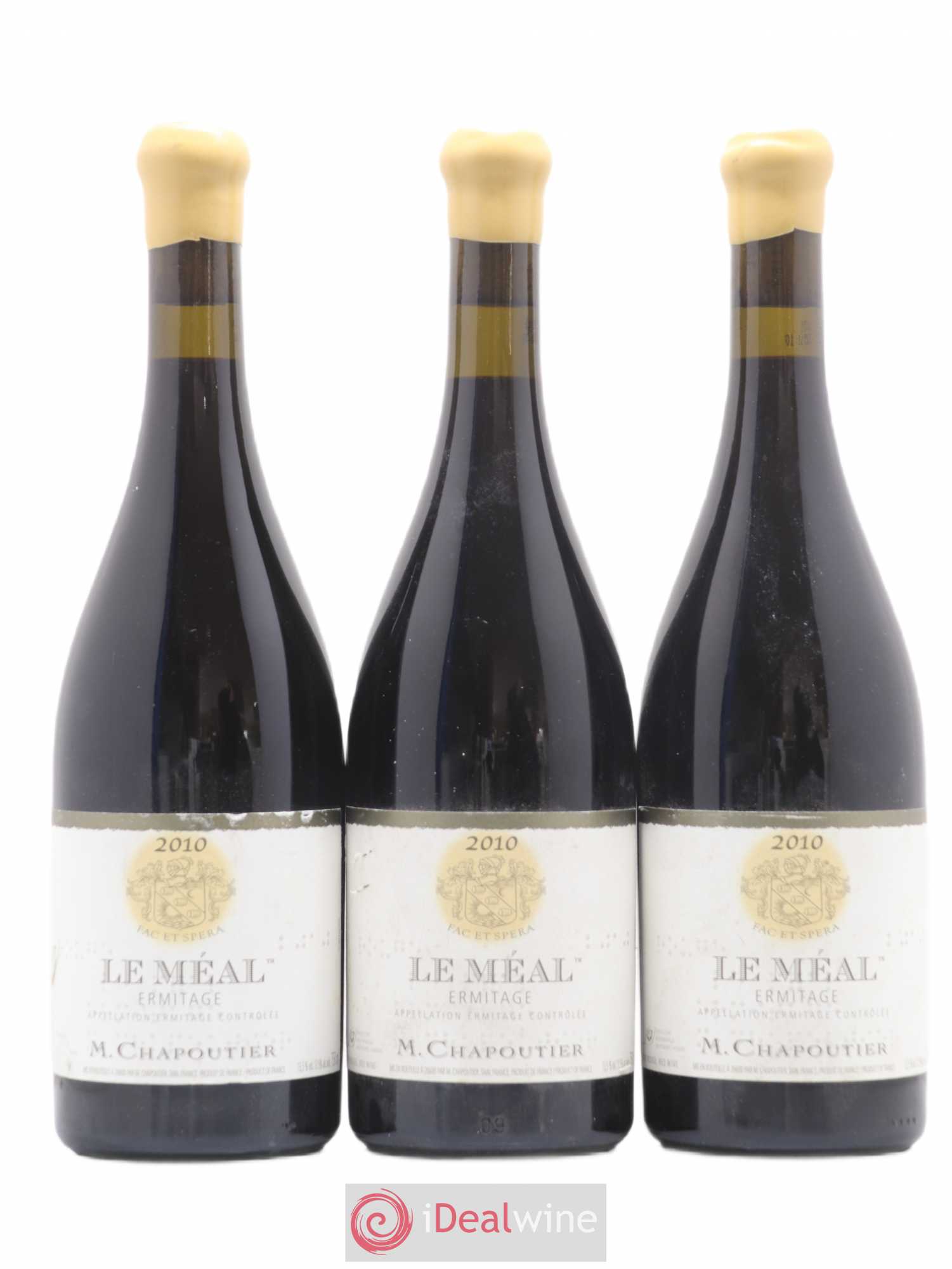 Hermitage Ermitage Le Méal Chapoutier 2010 - Lot de 3 bouteilles - 0