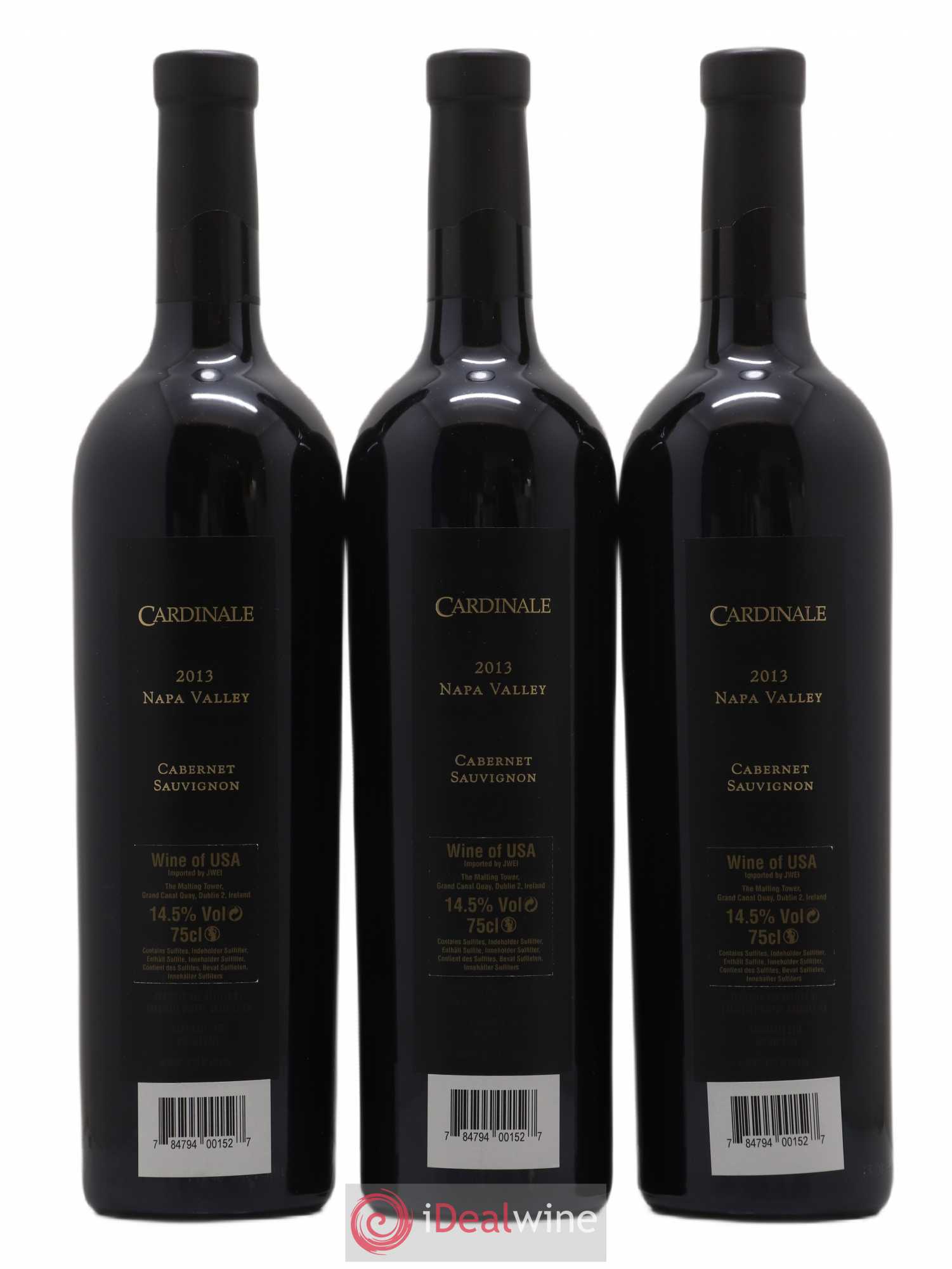 USA Napa Valley Cardinale 2013 - Posten von 3 Flaschen - 1