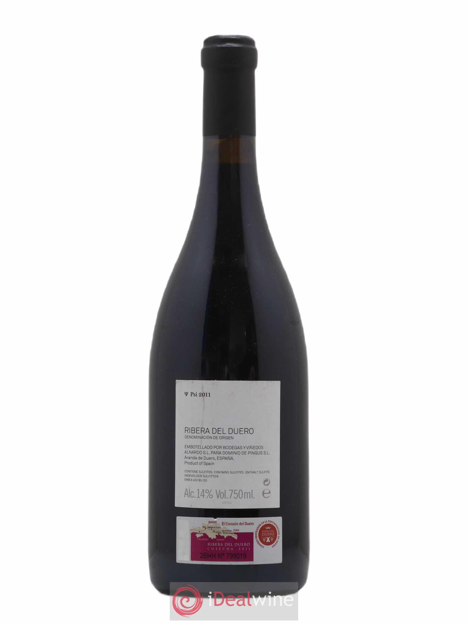 Ribera Del Duero DO PSI Dominio de Pingus - Peter Sisseck 2011 - Lot de 1 bouteille - 1