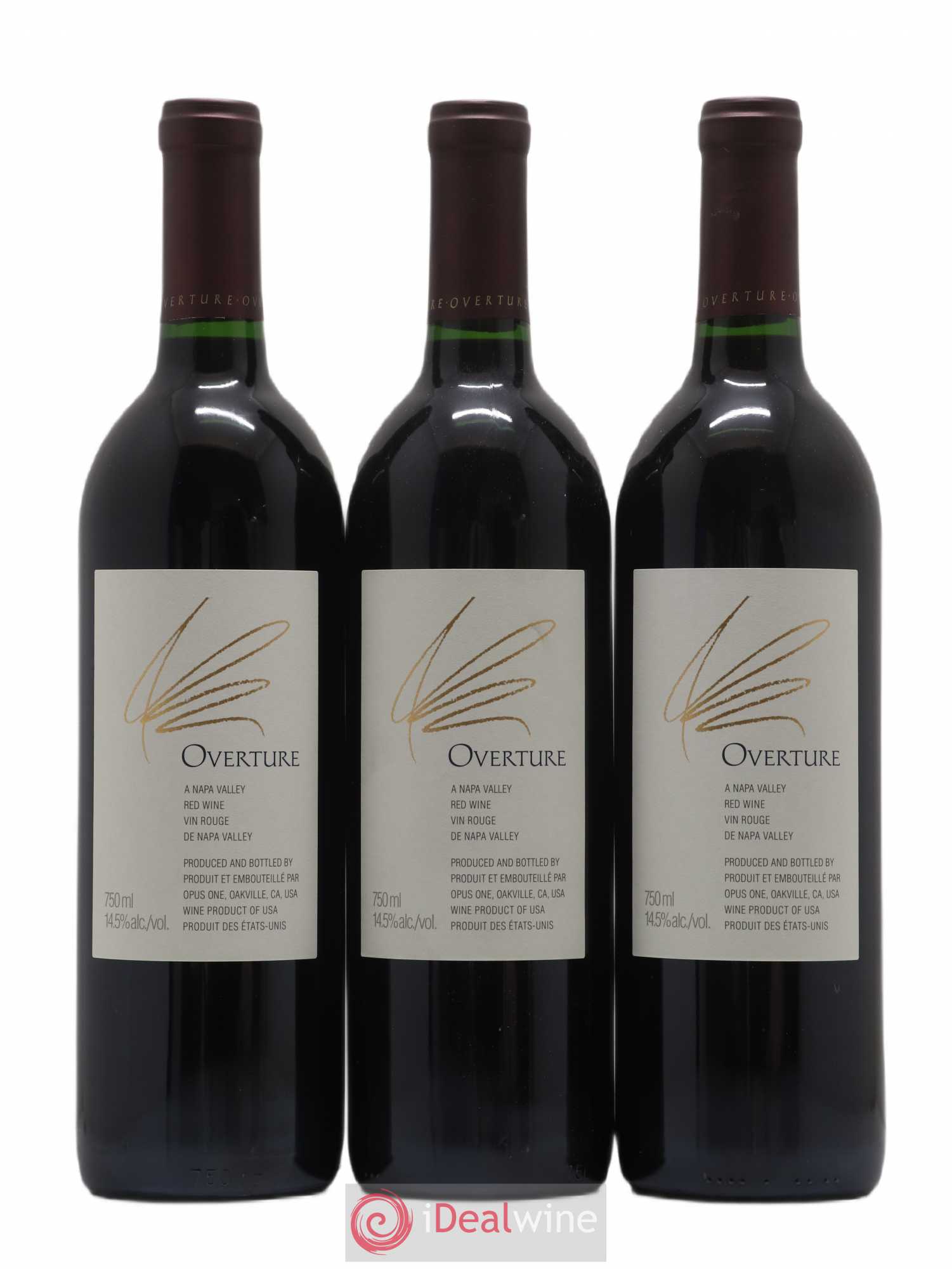 Napa Valley Opus One Overture Robert Mondavi - Lot de 3 bouteilles - 0
