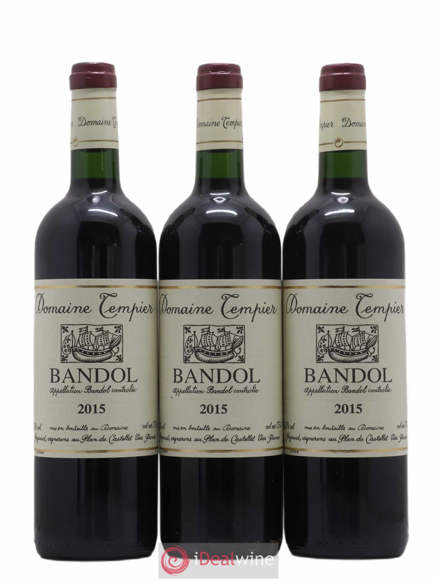 Bandol Domaine Tempier Famille Peyraud 2015 - Lot de 3 bouteilles - 0