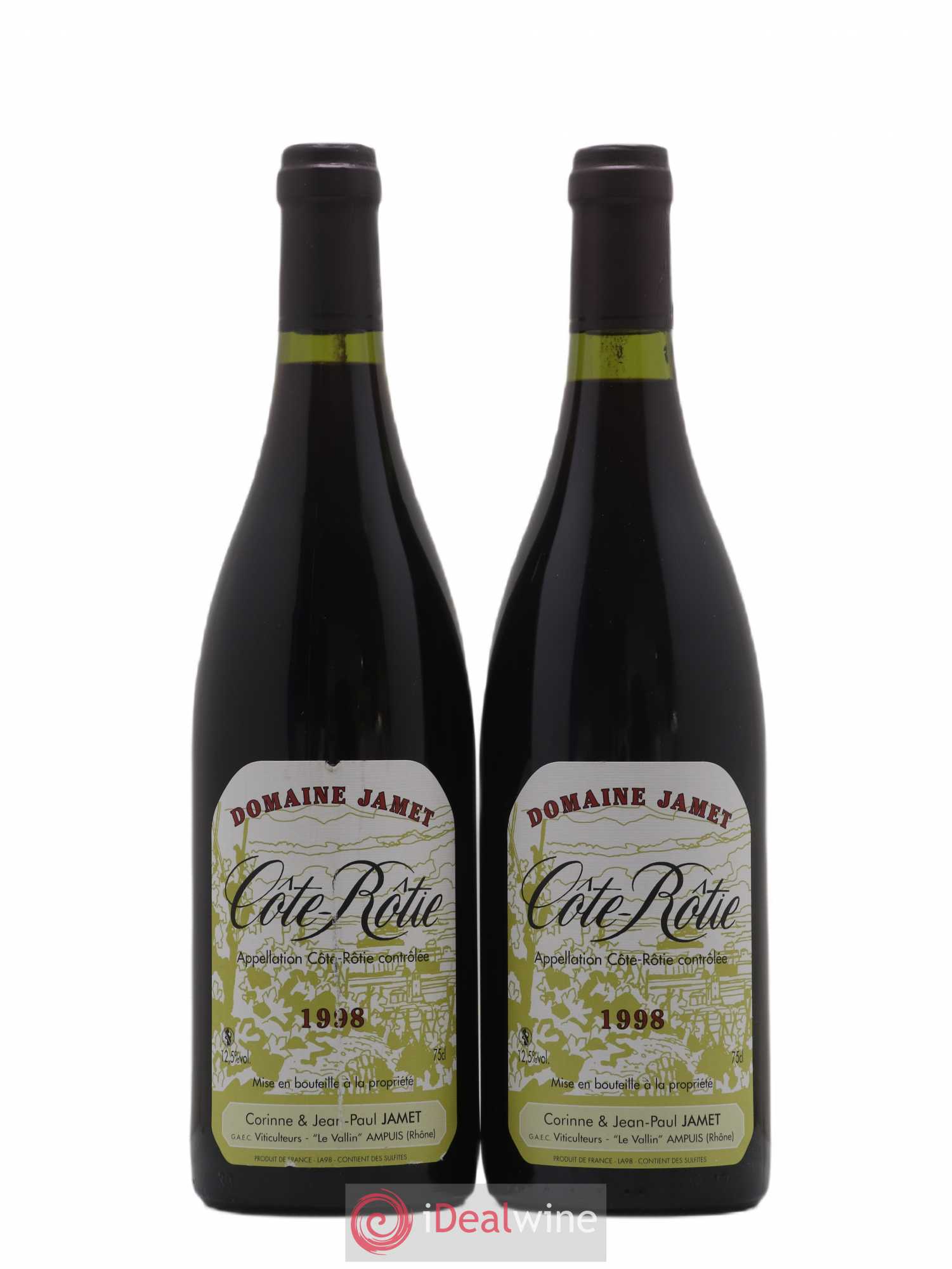 Côte-Rôtie Jamet (Domaine) 1998 - Lot de 2 bouteilles - 0