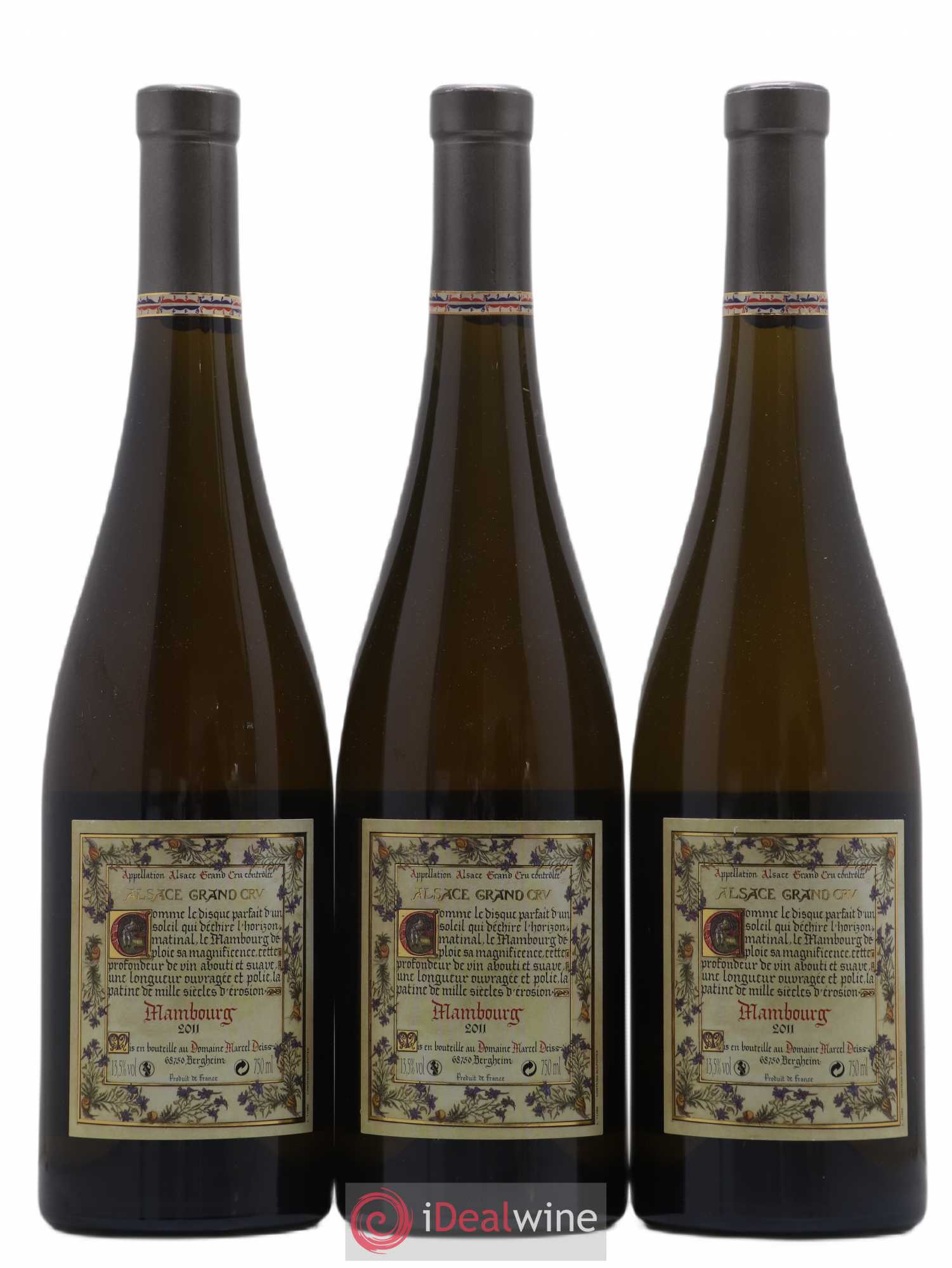 Alsace Grand Cru Mambourg Marcel Deiss (Domaine) 2011 - Lot de 3 bouteilles - 1