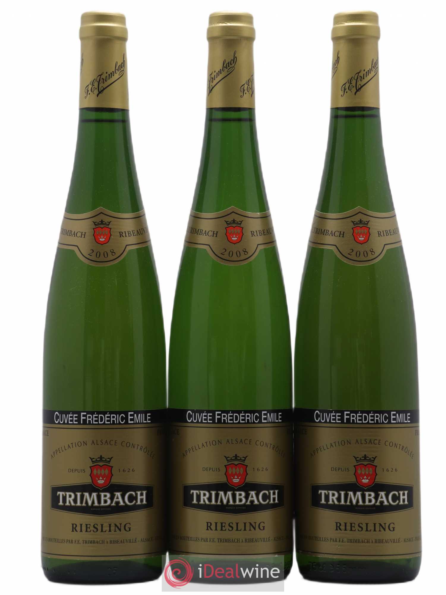 Alsace Riesling Cuvée Frédéric Emile Trimbach (Domaine) 2008 - Lot de 3 bouteilles - 0