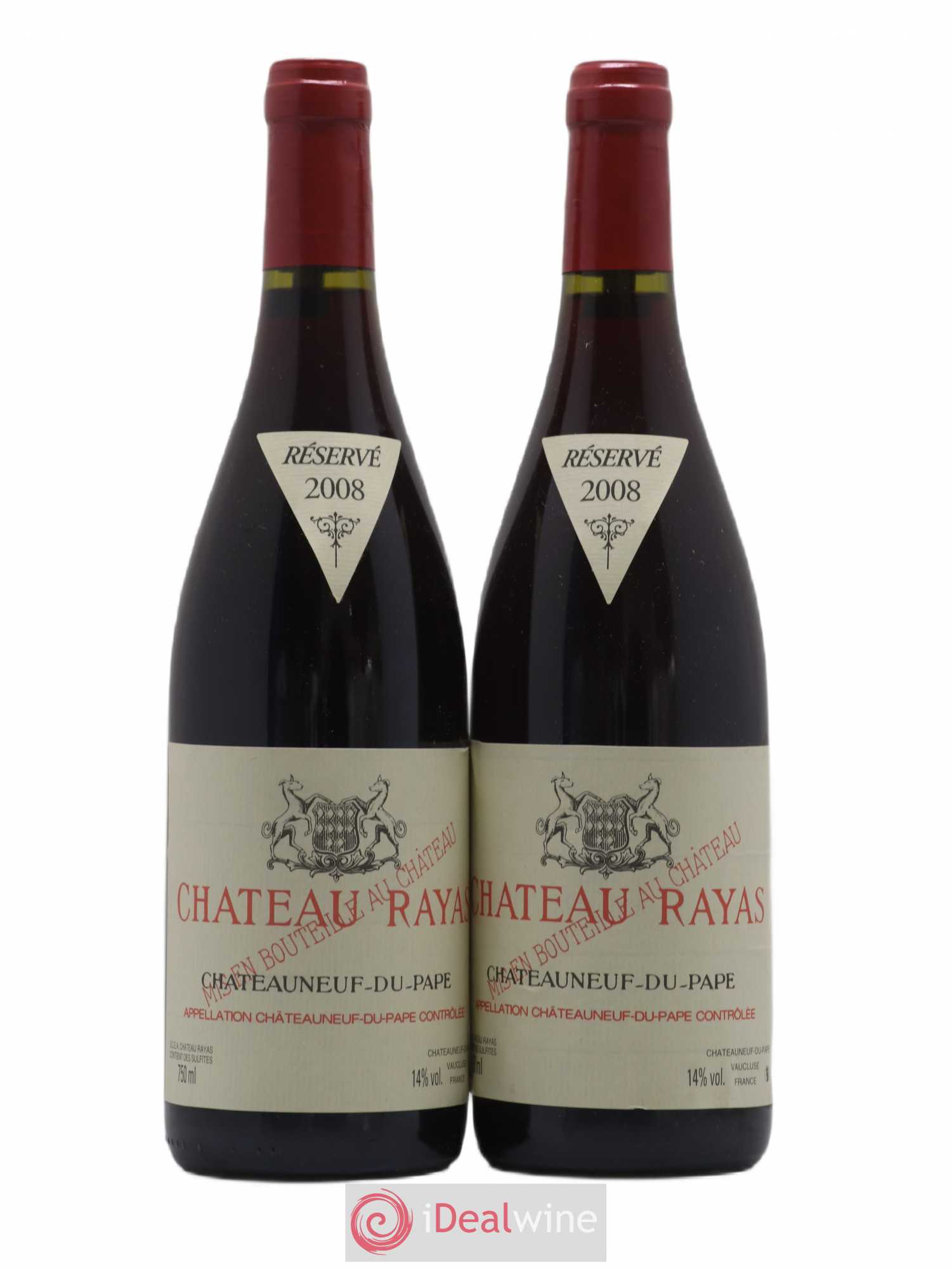 Châteauneuf-du-Pape Château Rayas Emmanuel Reynaud 2008 - Lot de 2 bouteilles - 0