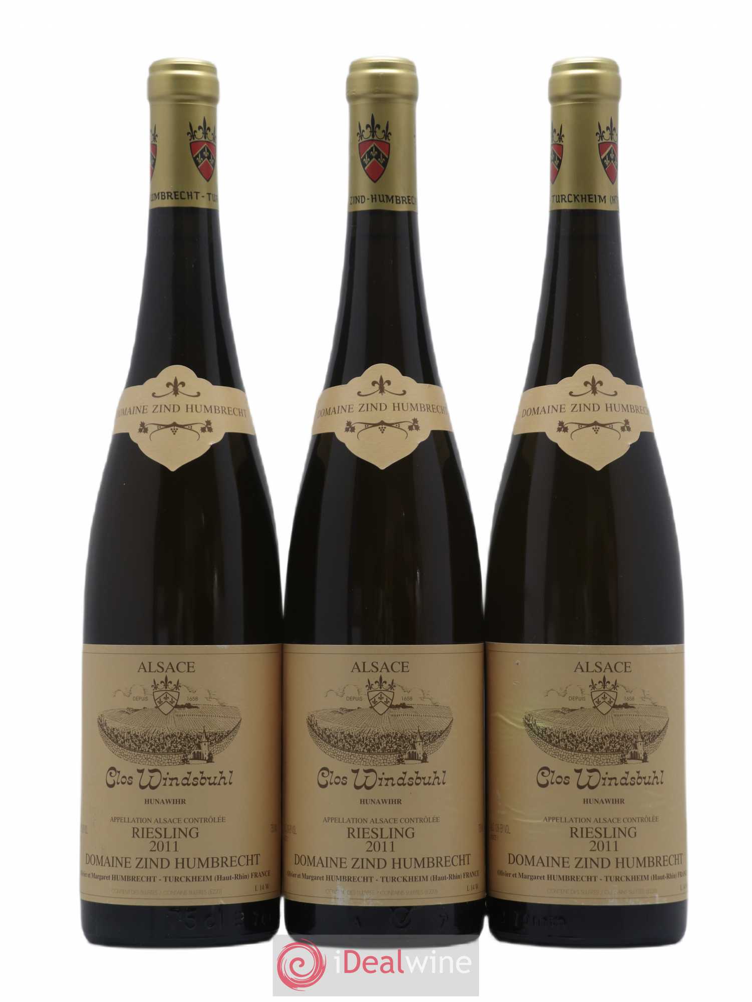 Alsace Riesling Clos Windsbuhl Zind-Humbrecht (Domaine) 2011 - Lot de 3 bouteilles - 0