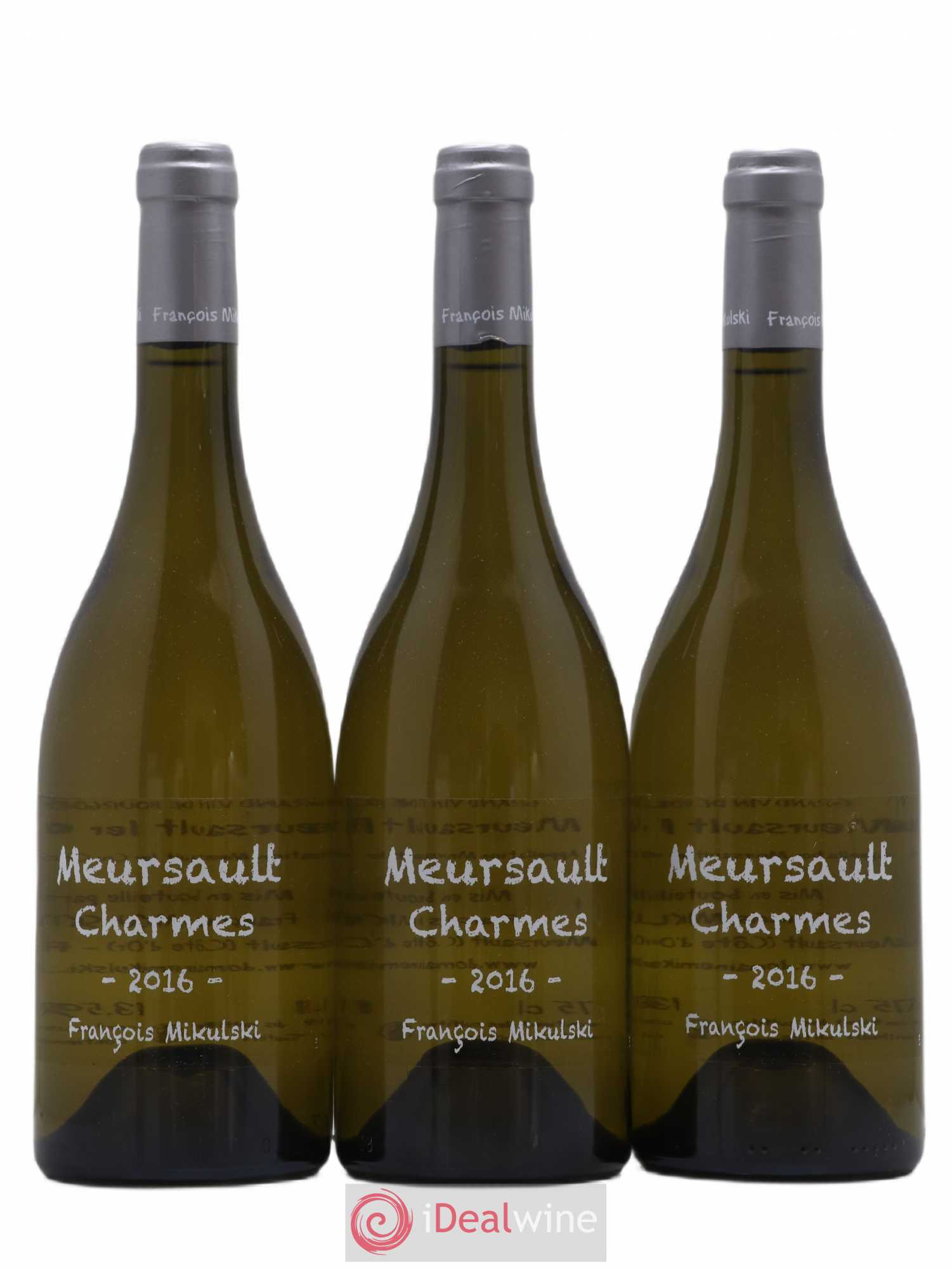 Meursault 1er Cru Charmes François Mikulski 2016 - Lot de 3 bouteilles - 0