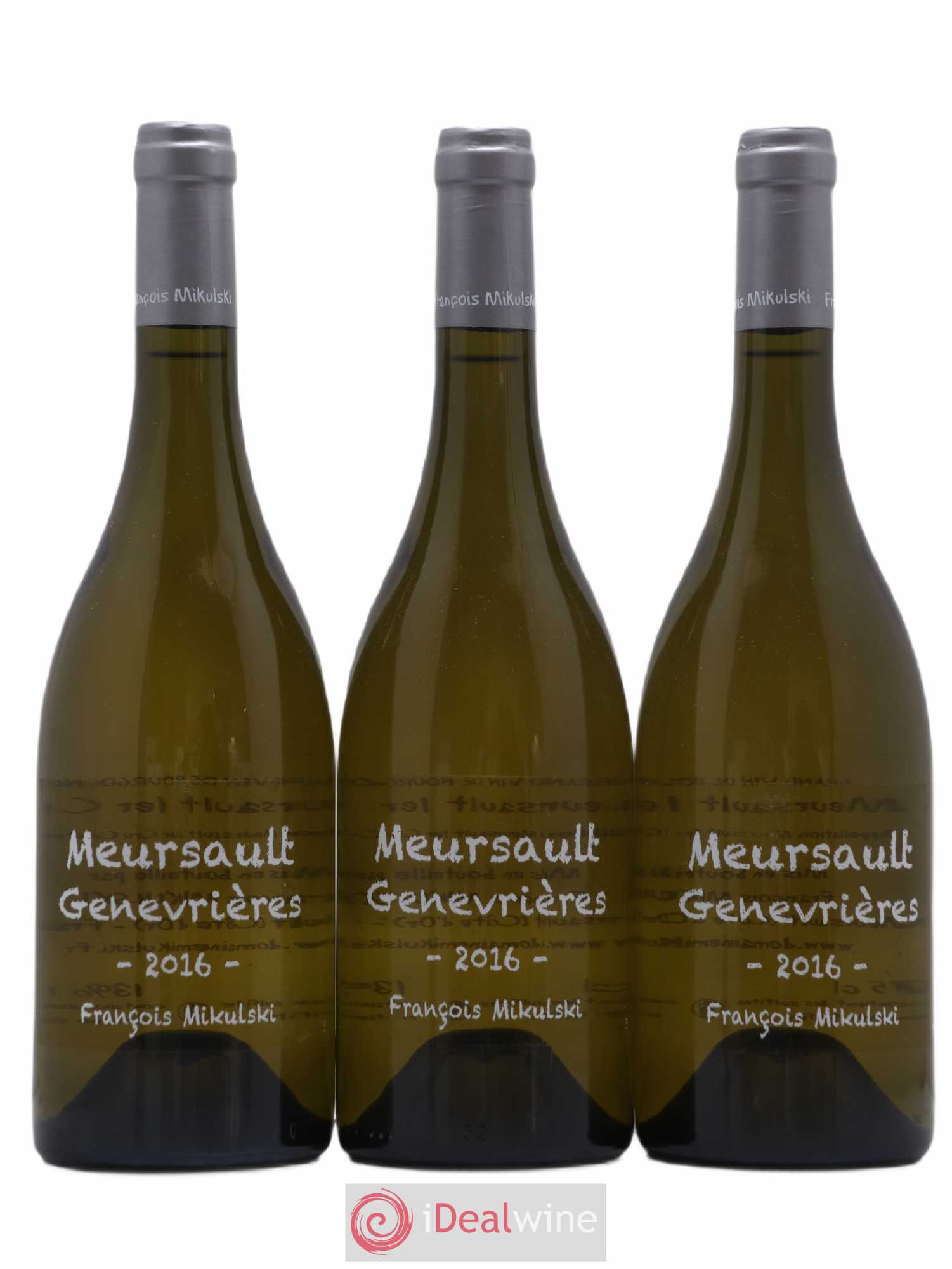 Meursault 1er Cru Les Genevrières François Mikulski 2016 - Lot de 3 bouteilles - 0