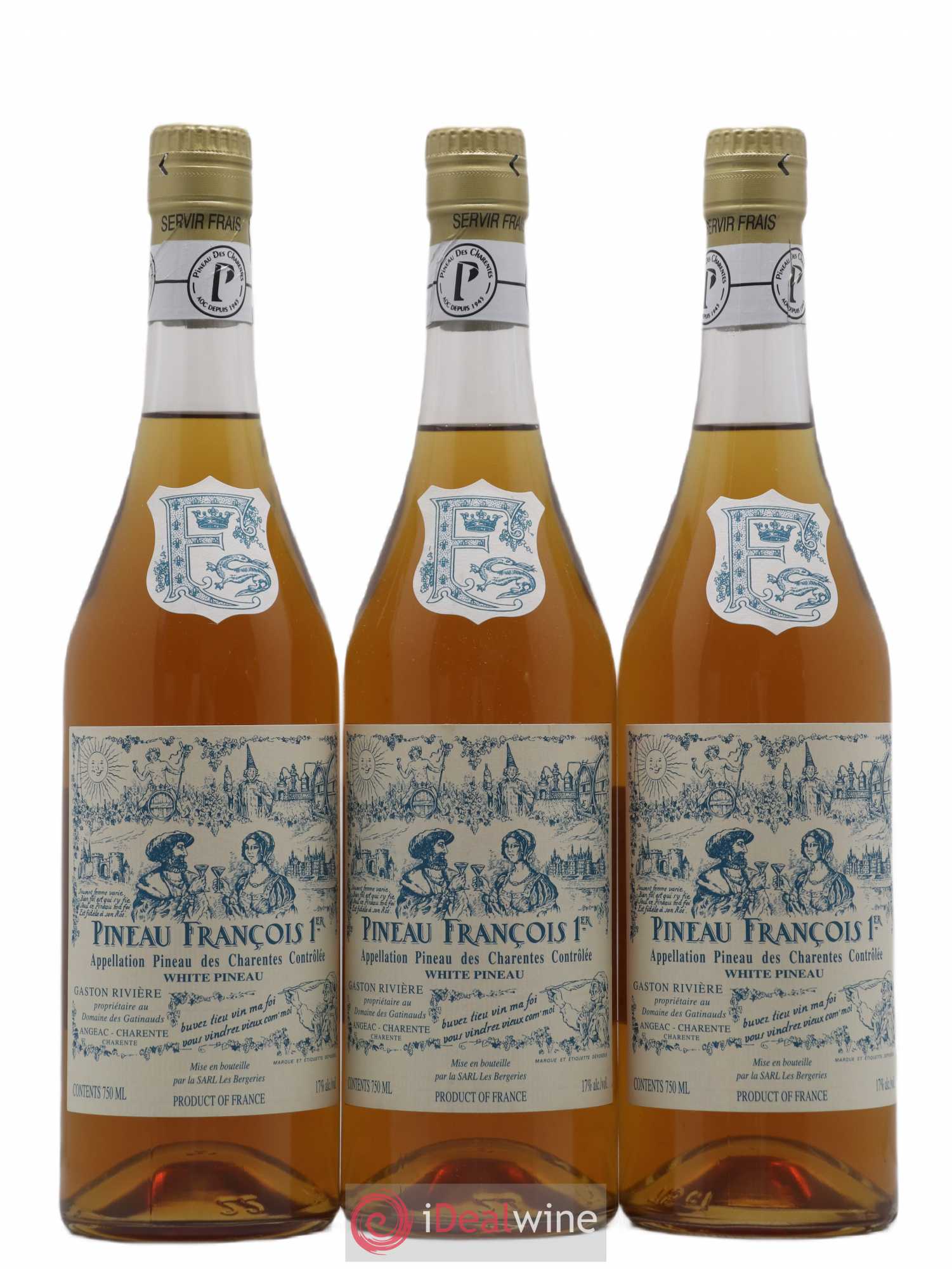 Alcool Pineau des Charentes - Francois 1er - Lotto di 6 bottiglie - 2