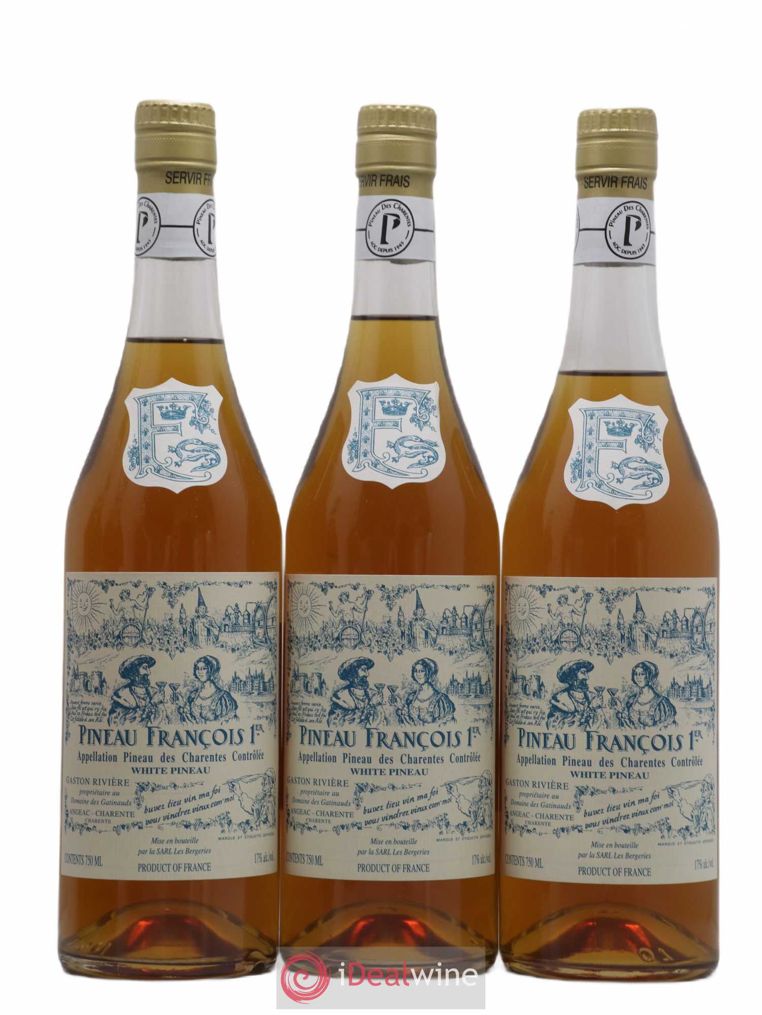 Alcool Pineau des Charentes - Francois 1er - Lotto di 6 bottiglie - 1