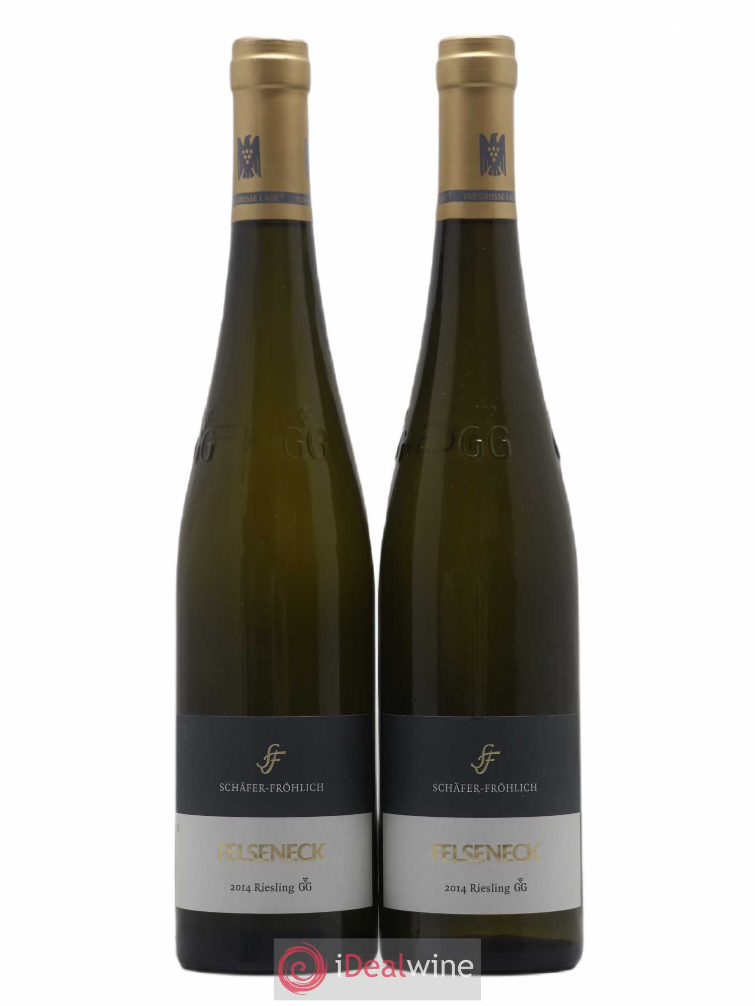 Allemagne Nahe Riesling Schafer GG Felseneck 2014 - Posten von 2 Flaschen - 0