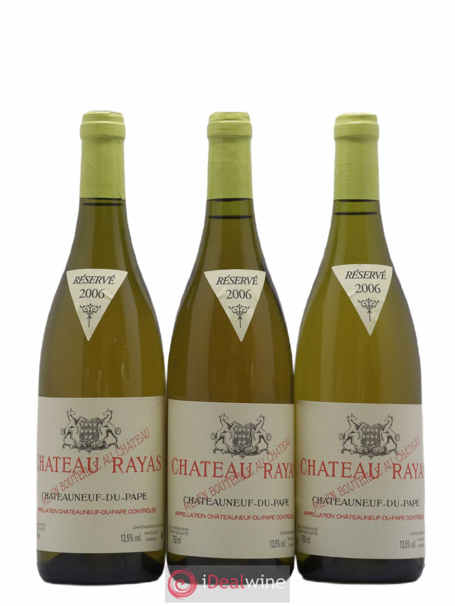 Châteauneuf-du-Pape Château Rayas Emmanuel Reynaud 2006 - Lot de 3 bouteilles - 0