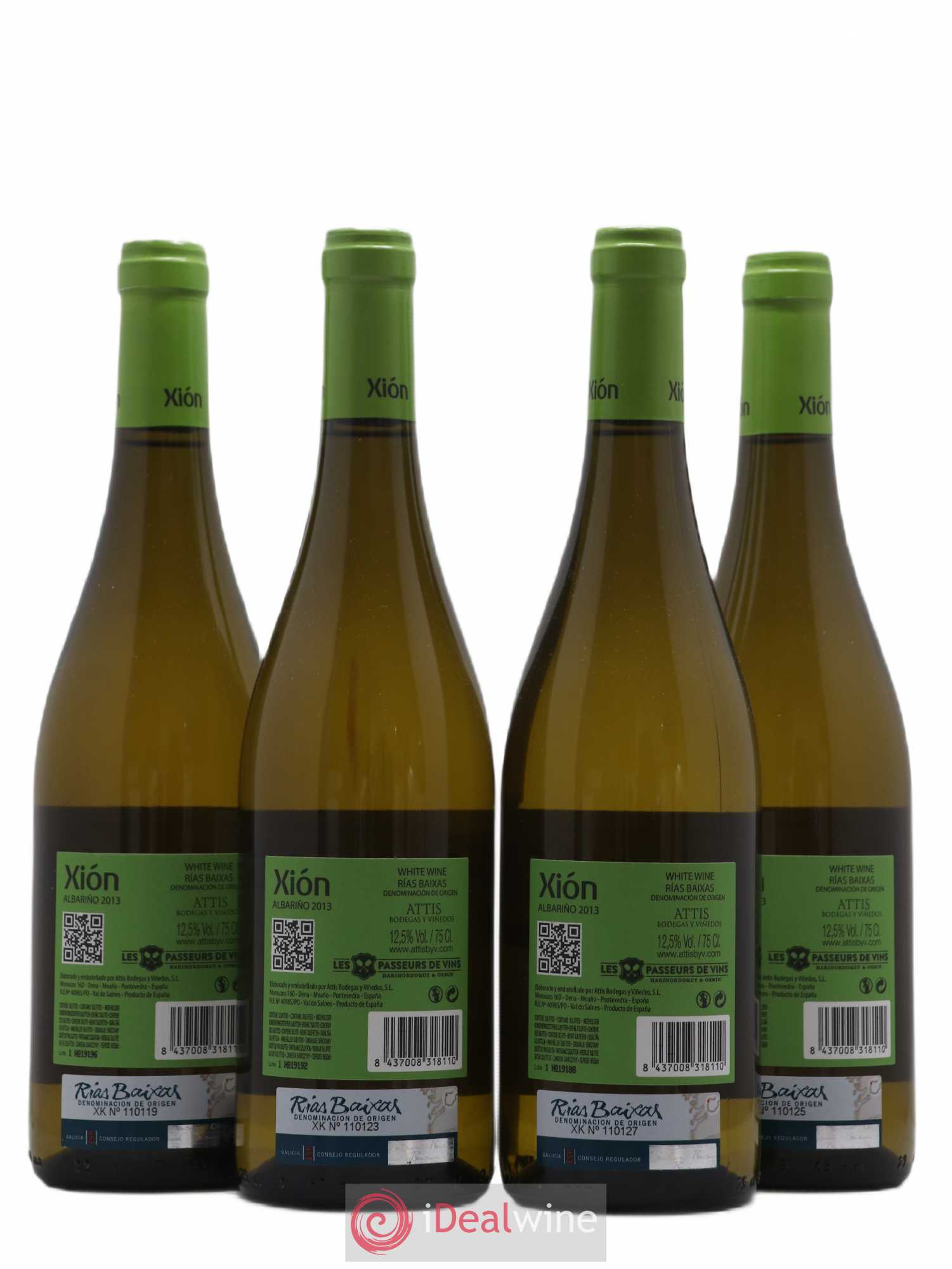 Espagne Albarino Xion 2013 - Posten von 4 Flaschen - 1