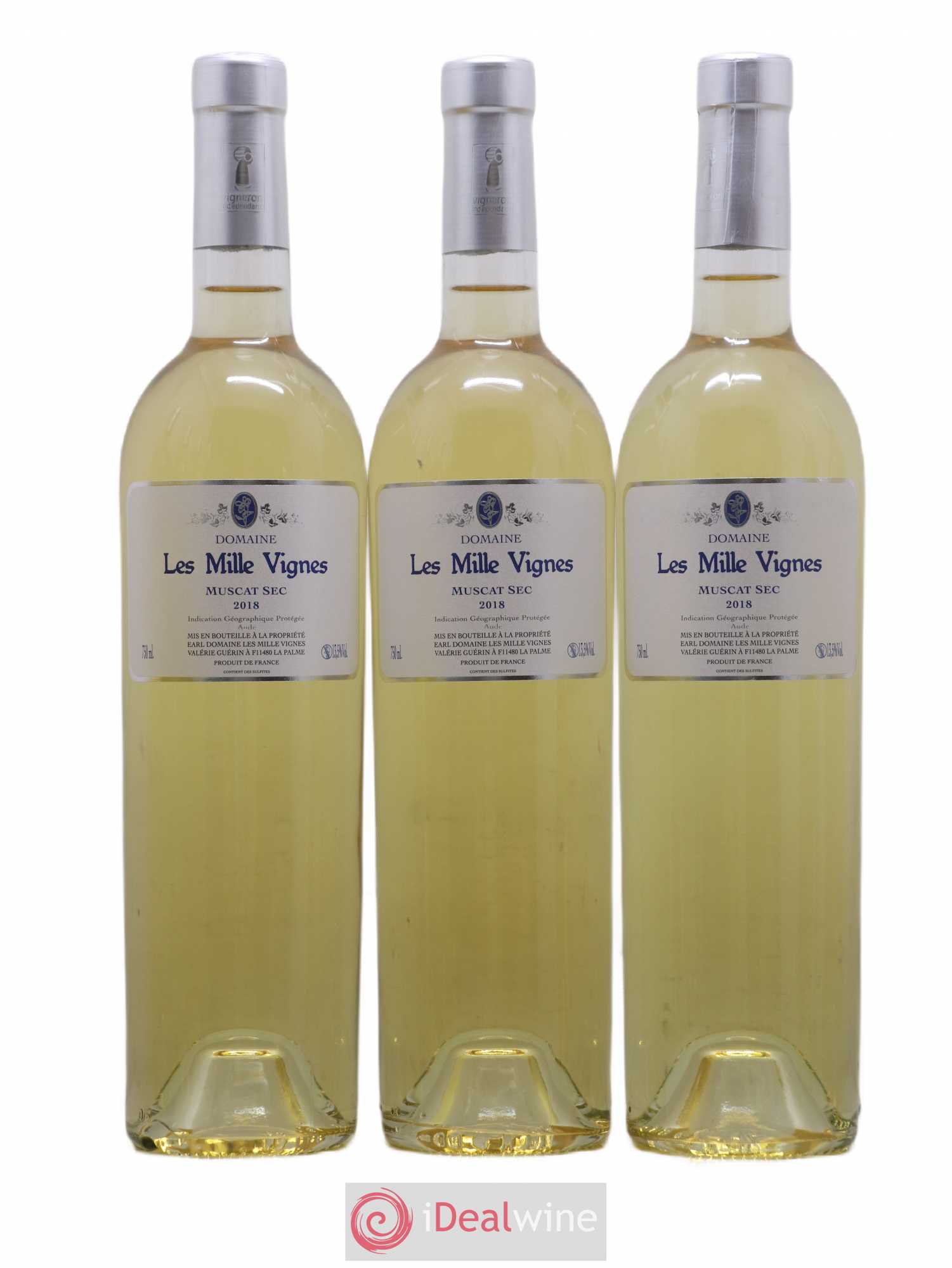 Sud-Ouest Muscat sec Domaine Les Milles Vignes 2018 - Posten von 12 Flaschen - 2