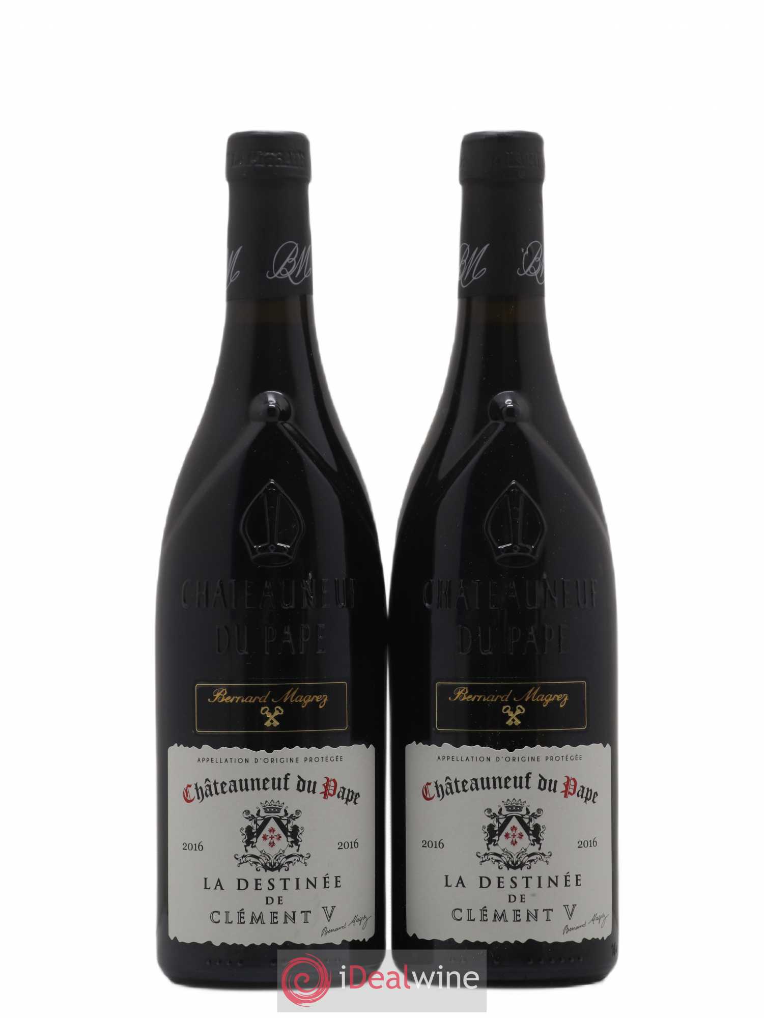 Châteauneuf-du-Pape Bernard Magrez La Destinée de Clément V 2016 - Posten von 2 Flaschen - 0