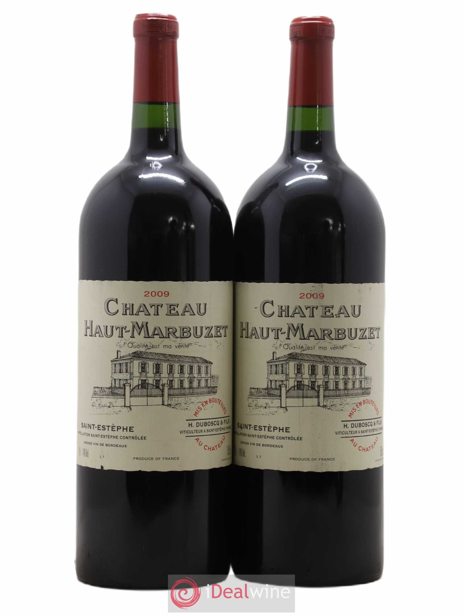 Château Haut Marbuzet 2009 - Lot de 2 magnums - 0