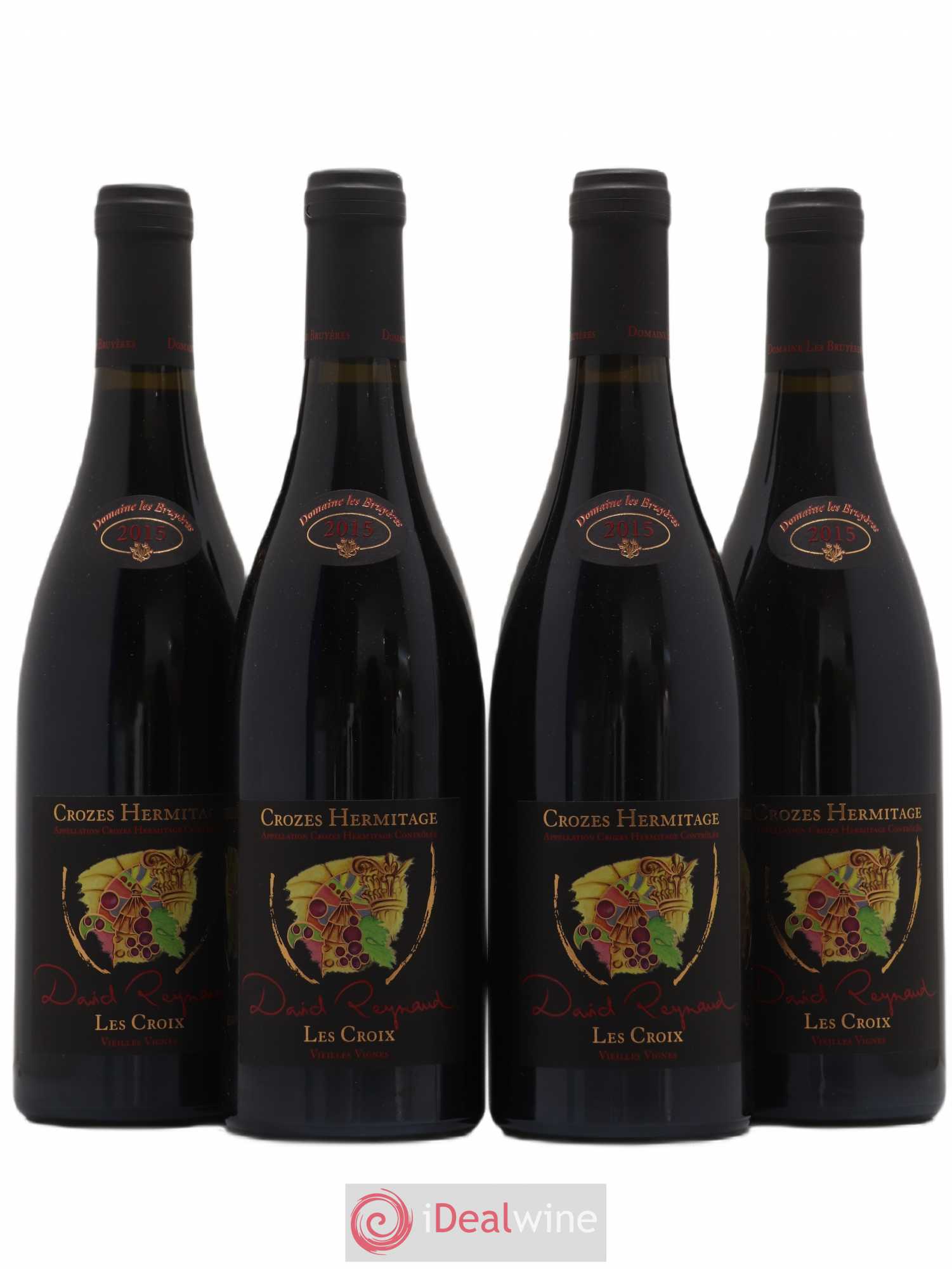 Crozes-Hermitage Les Croix Vieilles Vignes Reynaud 2015 - Posten von 4 Flaschen - 0