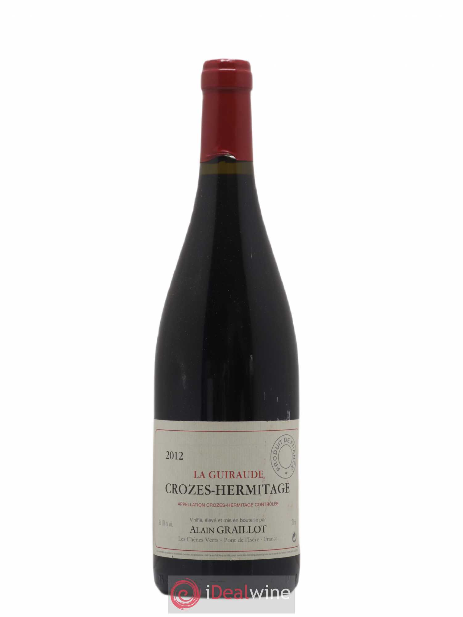 Crozes-Hermitage La Guiraude Domaine Graillot 2012 - Lot de 1 bouteille - 0