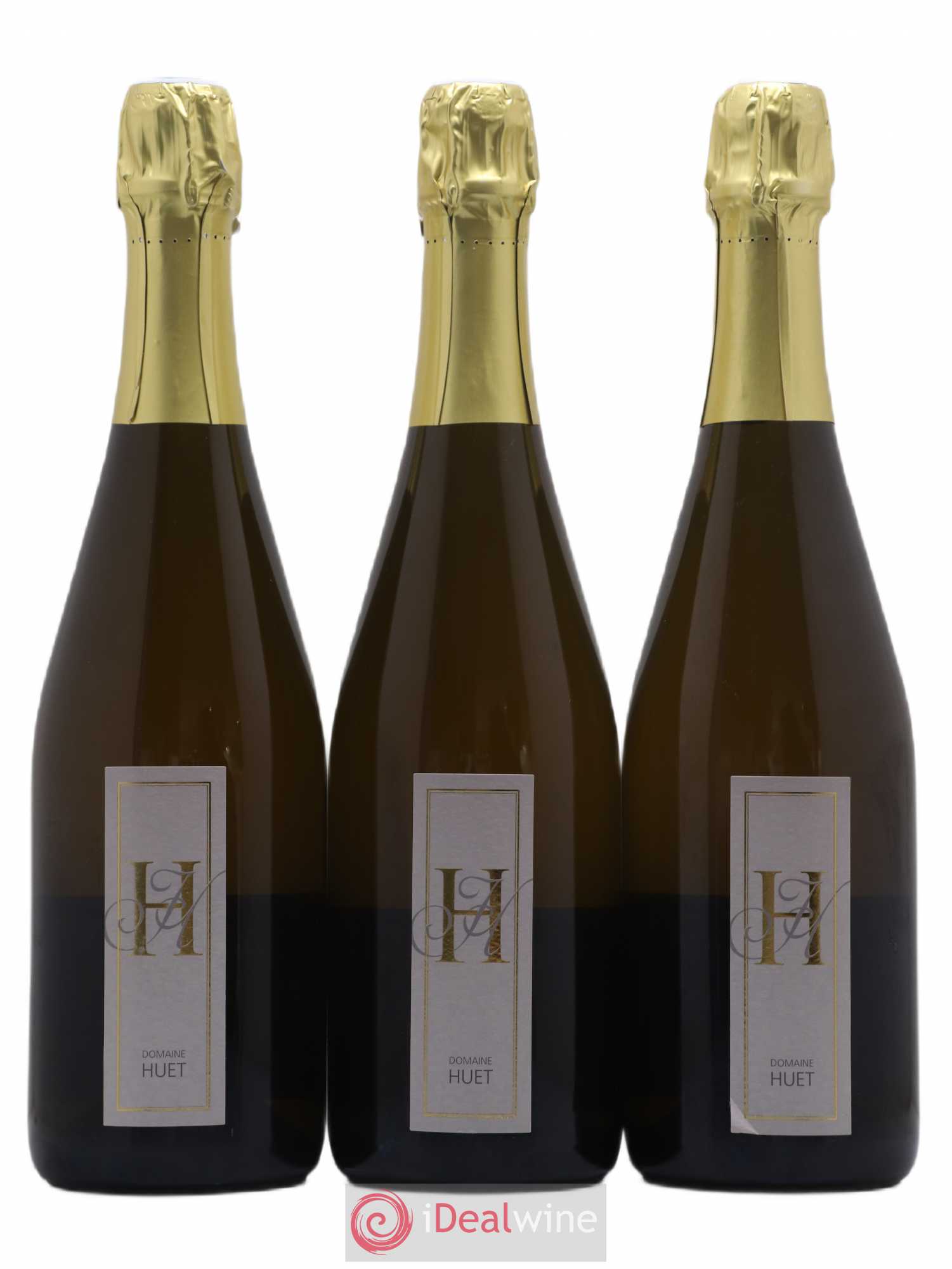 Vouvray Pétillant Brut Domaine Huet Traditionnel Brut 1998 - Lot de 3 bouteilles - 0