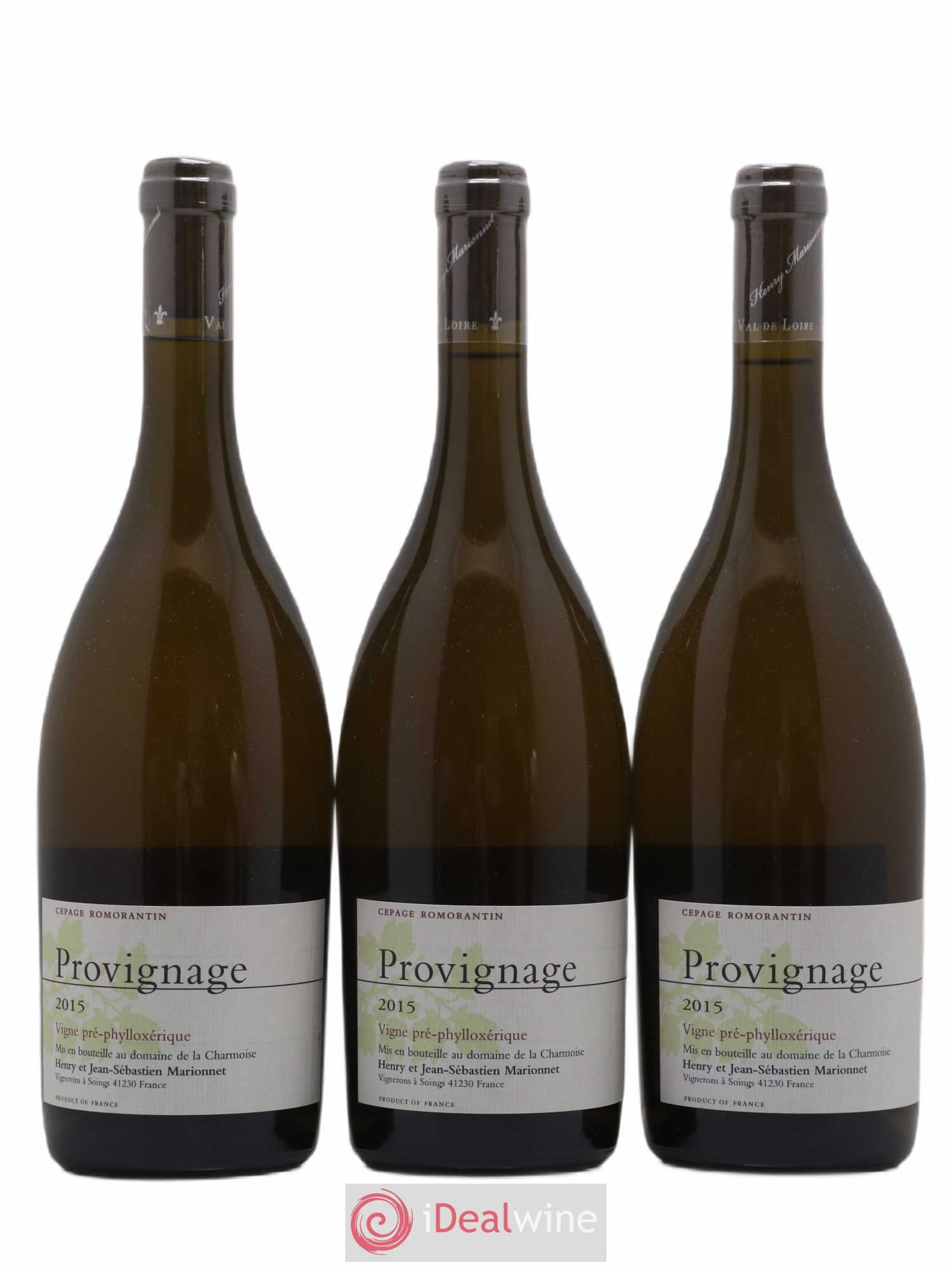 Vin de France Provignage Vigne Pré-phylloxérique Marionnet 2015 - Posten von 3 Flaschen - 0