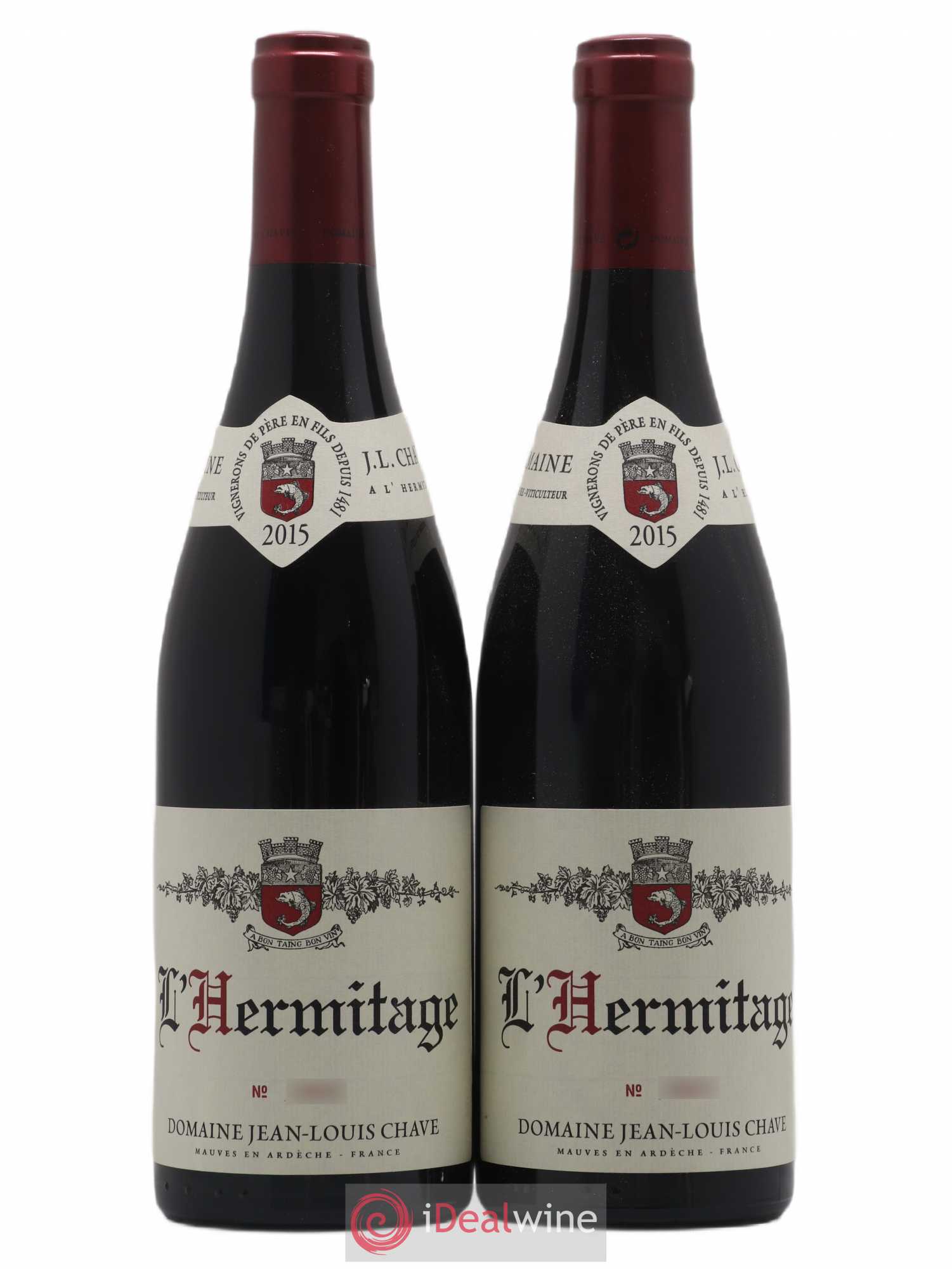 Hermitage Jean-Louis Chave 2015 - Lot de 2 bouteilles - 0