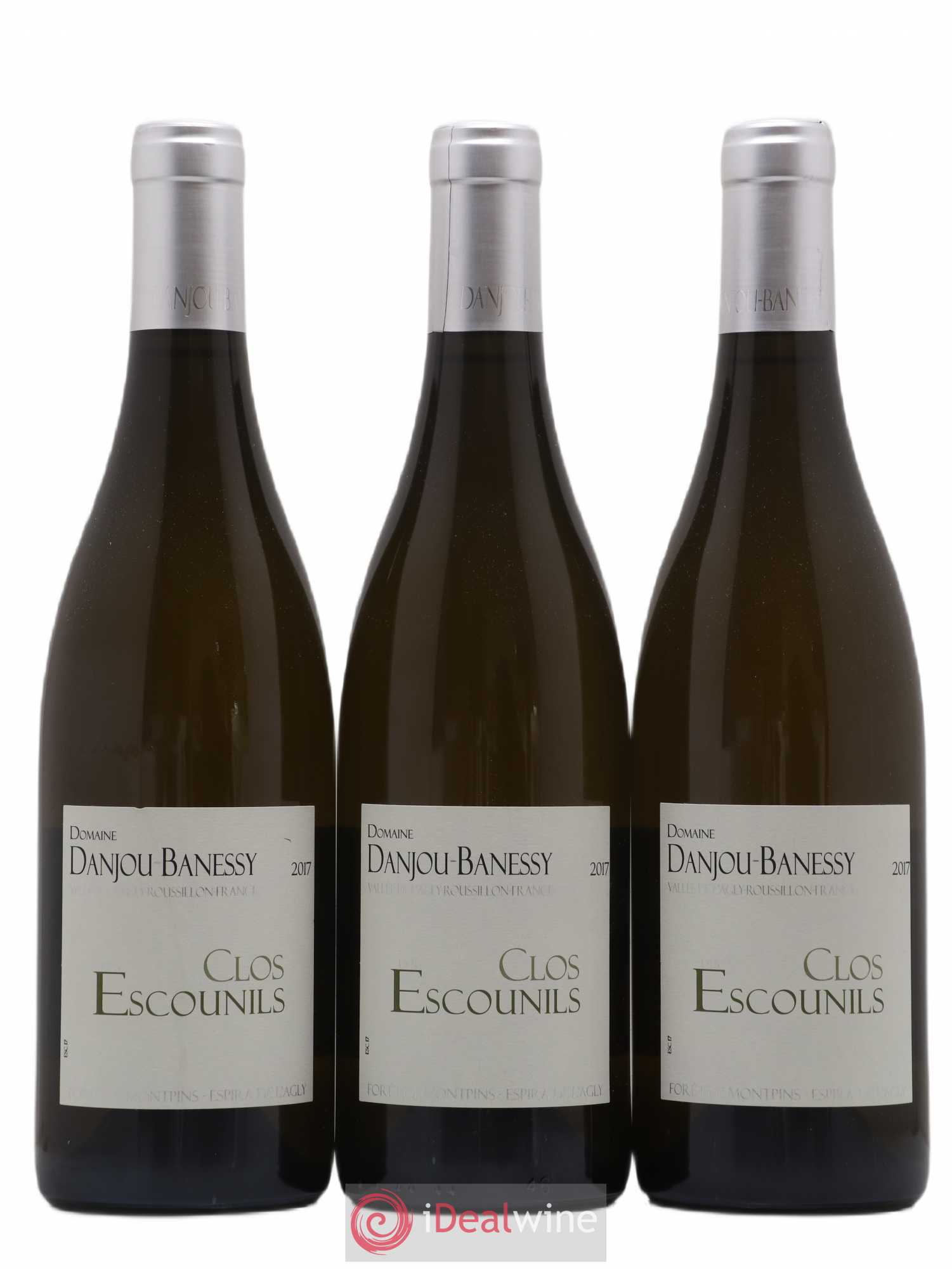 Côtes Catalanes (VDP des Côtes Catalanes) Clos Escounils Danjou Bannessy 2017 - Posten von 3 Flaschen - 0