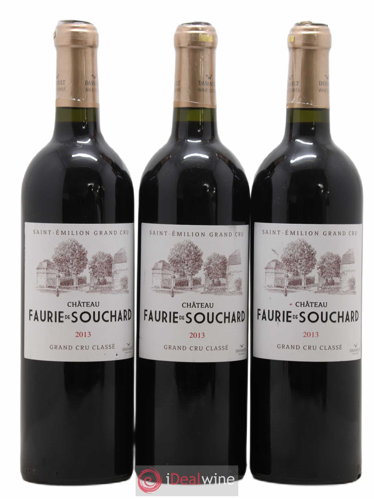 Château Faurie de Souchard Grand Cru Classé 2013 - Lot de 3 bouteilles - 0